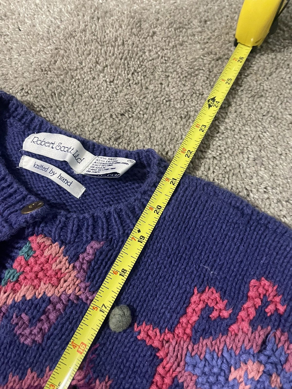 Other × Vintage Vintage 90s Robert Scott Floral Sweater Cardigan Size Medium Size M / US 6-8 / IT 42-44 - 4 Thumbnail