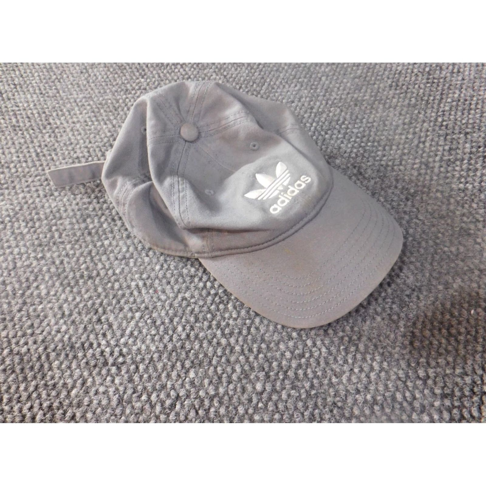 Adidas adidas Hat Cap strapback gray logo classic retro One Size Men Snapback Casual Vintage: No Size ONE SIZE - 3 Thumbnail