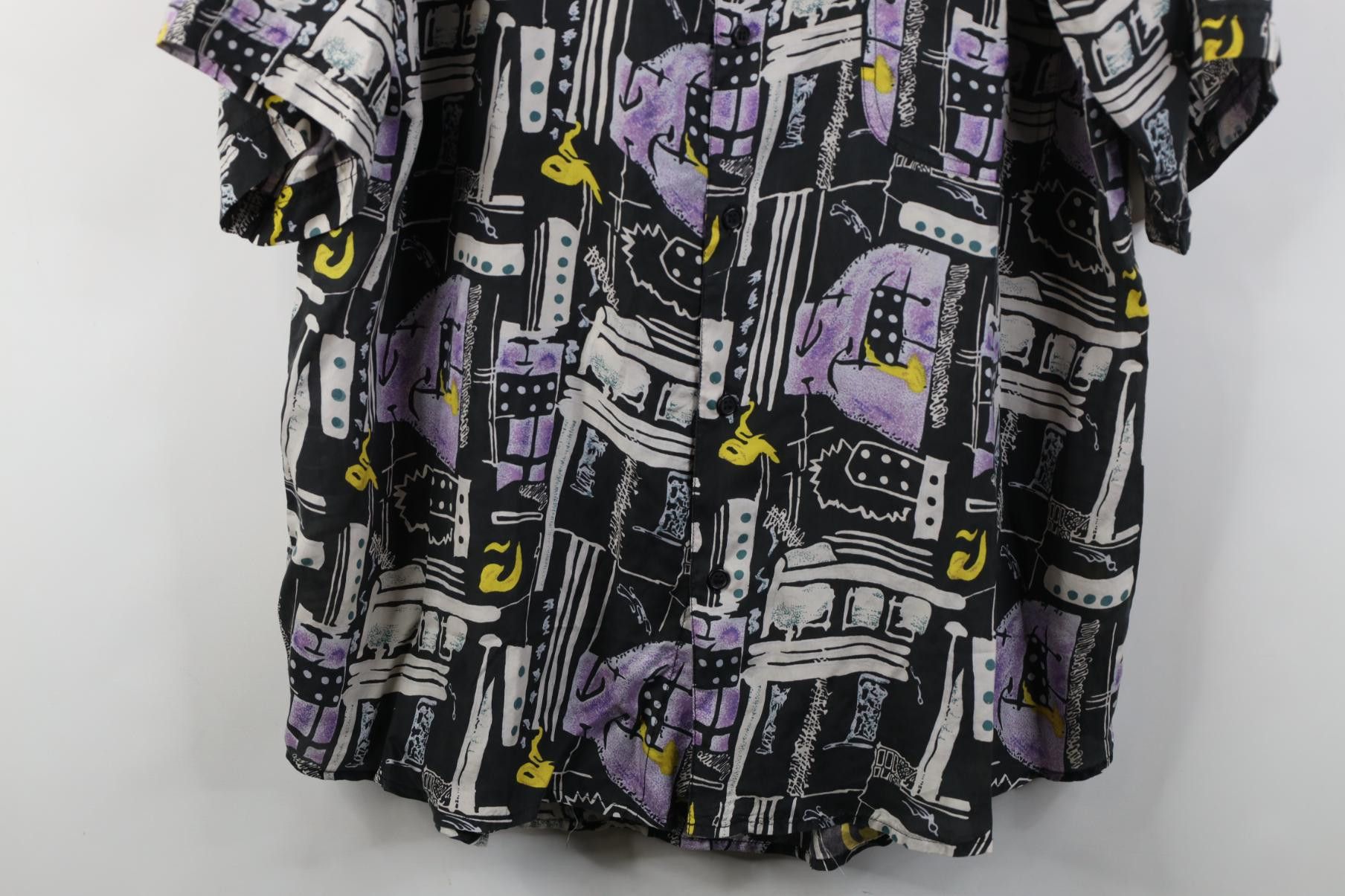 Vintage Vintage 90s Streetwear Short Sleeve Collared Button Shirt Size US L / EU 52-54 / 3 - 3 Thumbnail