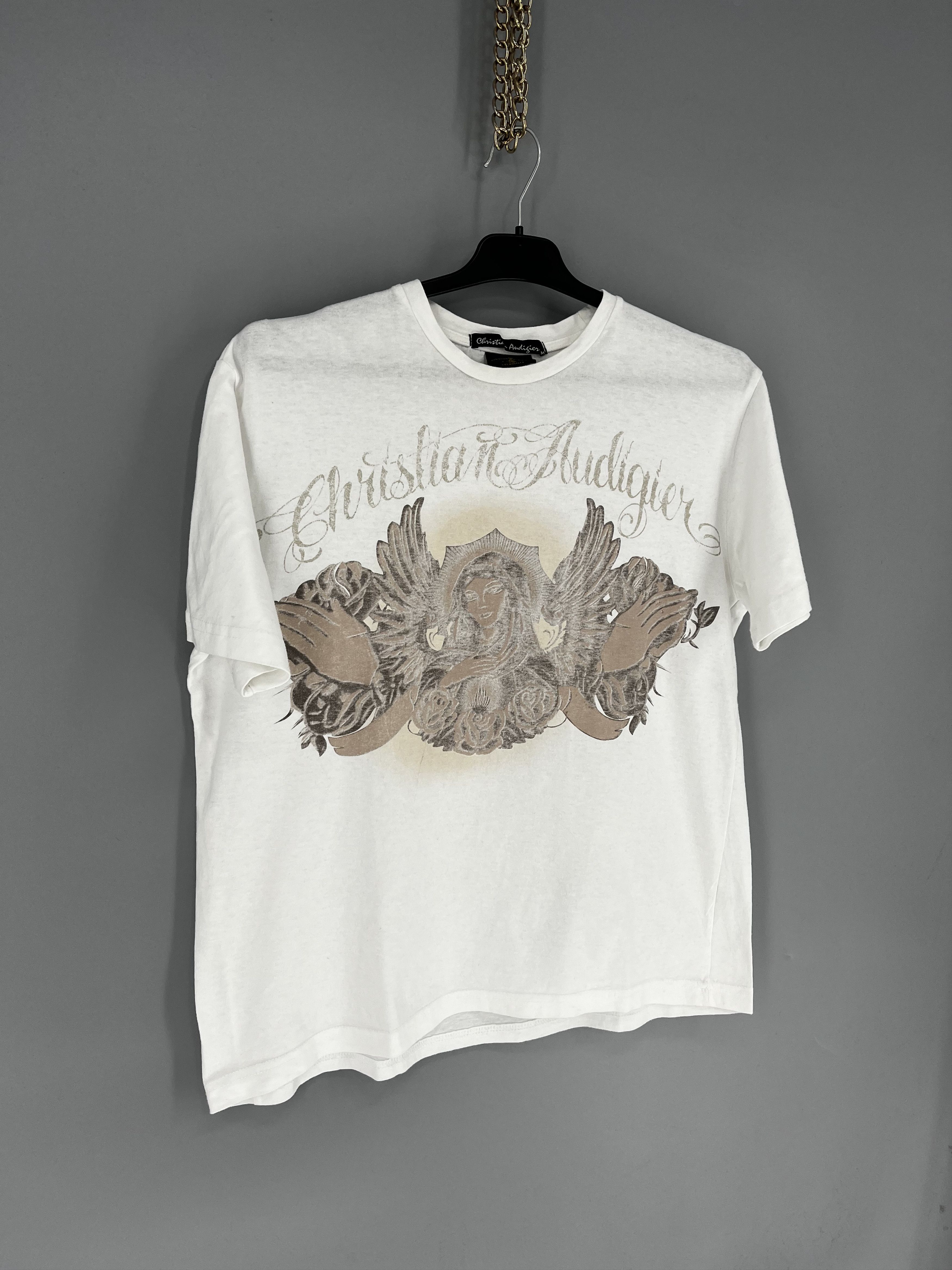 Christian Audigier Vintage Y2K Christian Audigier Women’s T-Shirt Size L / US 10 / IT 46 - 2 Thumbnail
