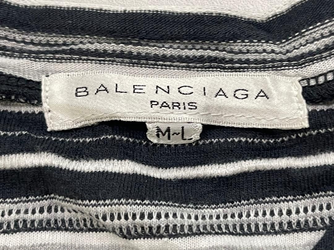 Balenciaga × Vintage 🔥VERY RARE !! VINTAGE BALENCIAGA STRIPE LONG SLEEVE Size US M / EU 48-50 / 2 - 6 Thumbnail