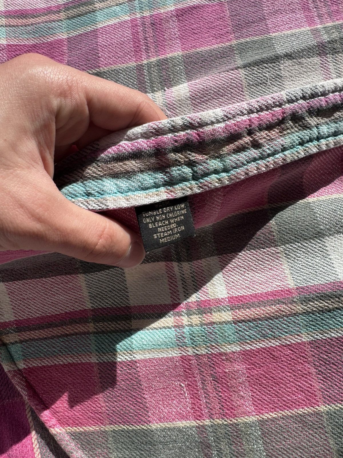 RRL Ralph Lauren RRL Ralph Lauren double RL pink flanel shirt vitage Size US M / EU 48-50 / 2 - 6 Thumbnail