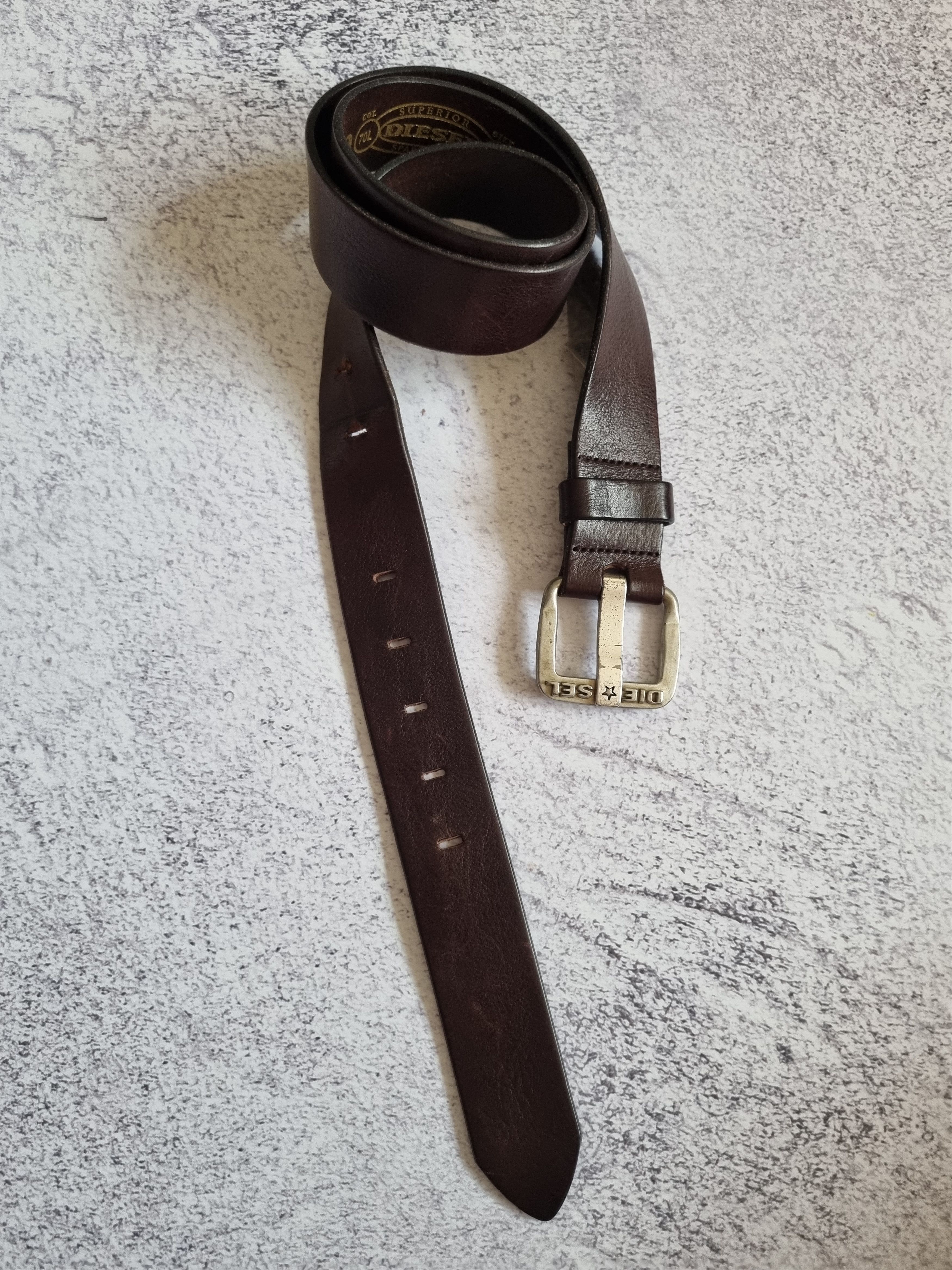 Diesel Vintage Diesel Genuine Leather Belt Avant Garde Size ONE SIZE - 3 Thumbnail