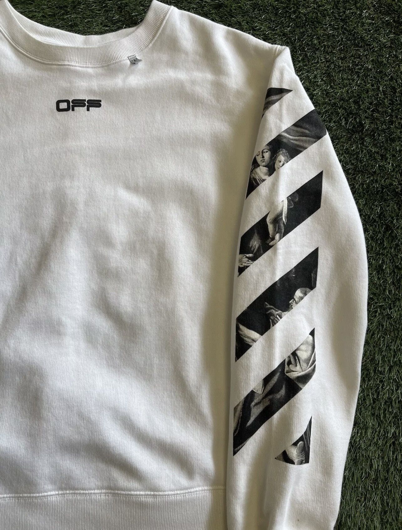 Off-White Size L - OFF-WHITE Caravaggio Square Graphic Sweatshirt Size US L / EU 52-54 / 3 - 3 Thumbnail
