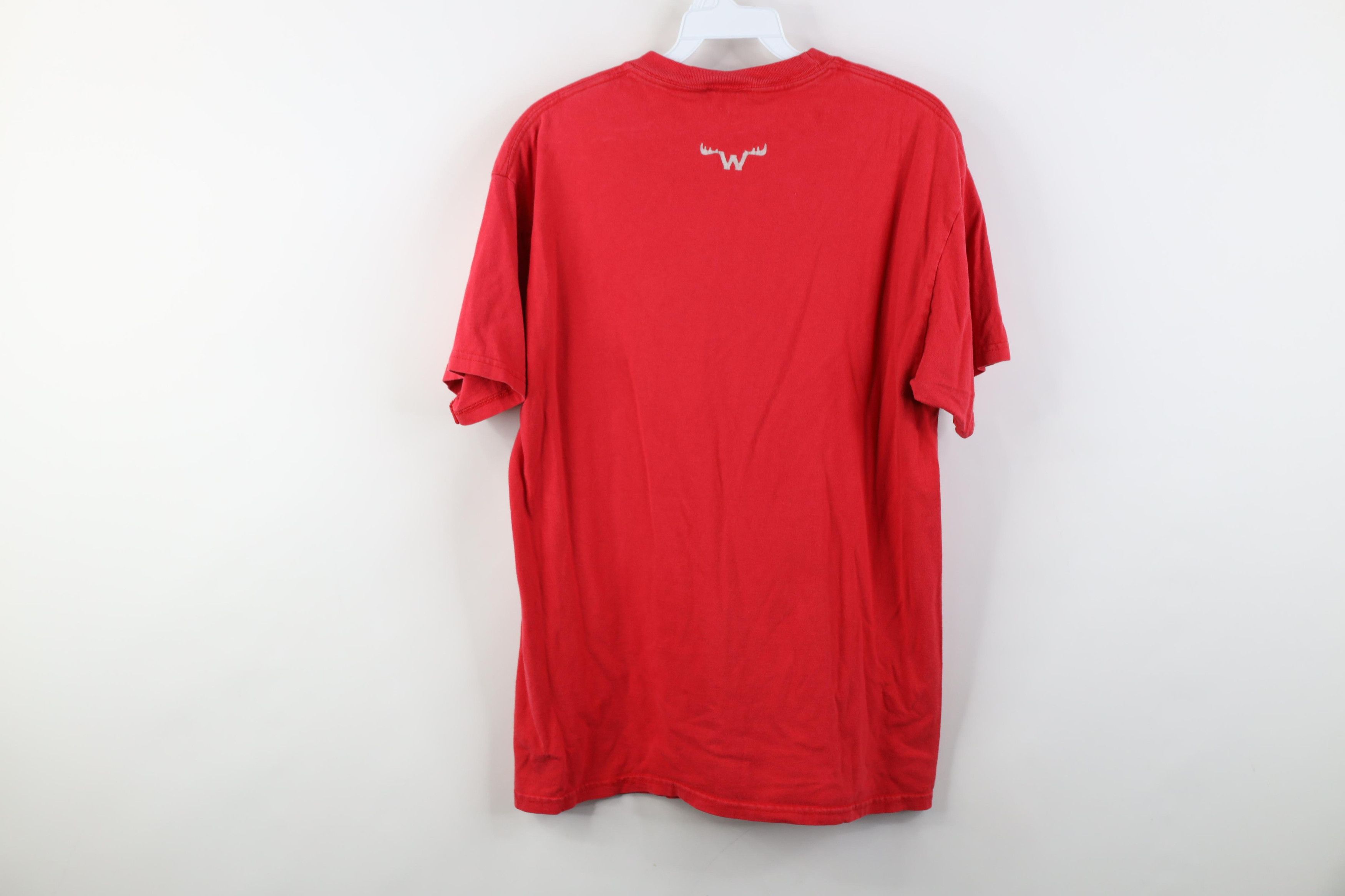 Hanes Vintage 90s Y2K Moosejaw Mountaineering Spell Out T-Shirt Size US M / EU 48-50 / 2 - 13 Thumbnail