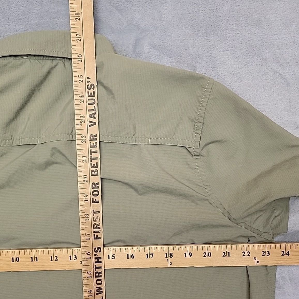Eddie Bauer Eddie Bauer Shirt Women XL Green Vented Nylon Fishing Hiking Gorp Core Outdoors Button-Up Short Sleeve Casual Outdoor Nature UV Protection Pockets Size XL / US 12-14 / IT 48-50 - 7 Thumbnail