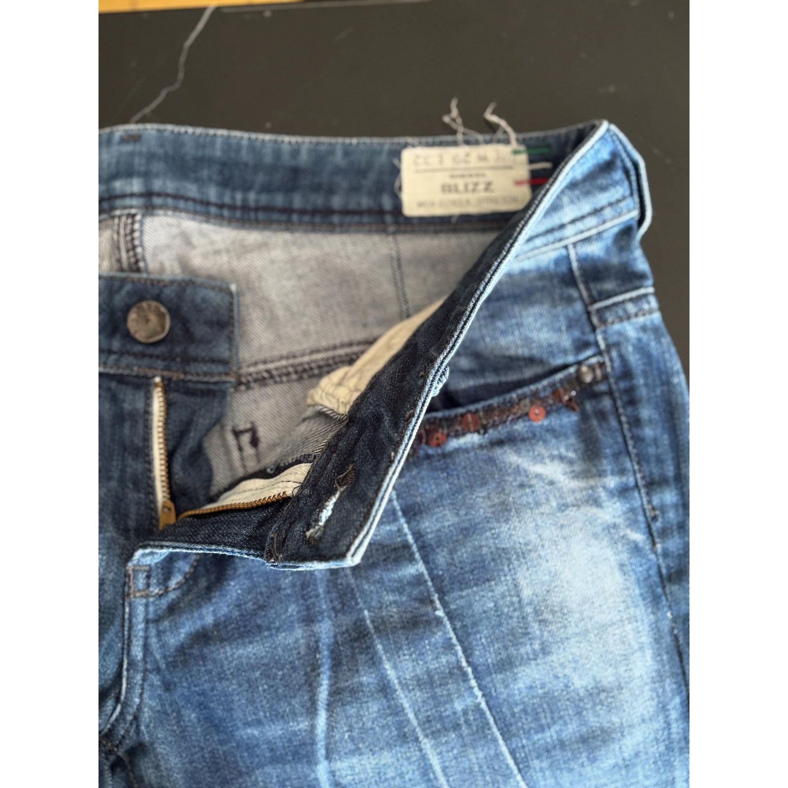 Diesel Diesel Industry Blizz Jeans W27 Italy Y2K Vintage Denim Size US 27 - 5 Thumbnail