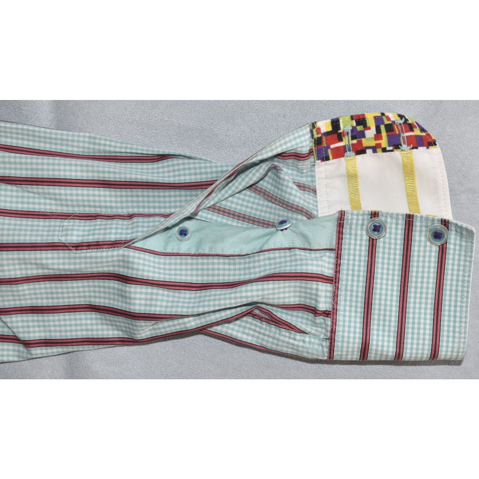 Robert Graham ROBERT GRAHAM X Striped Long Sleeve Tailored Fit Shirt Sz L Size US L / EU 52-54 / 3 - 7 Thumbnail