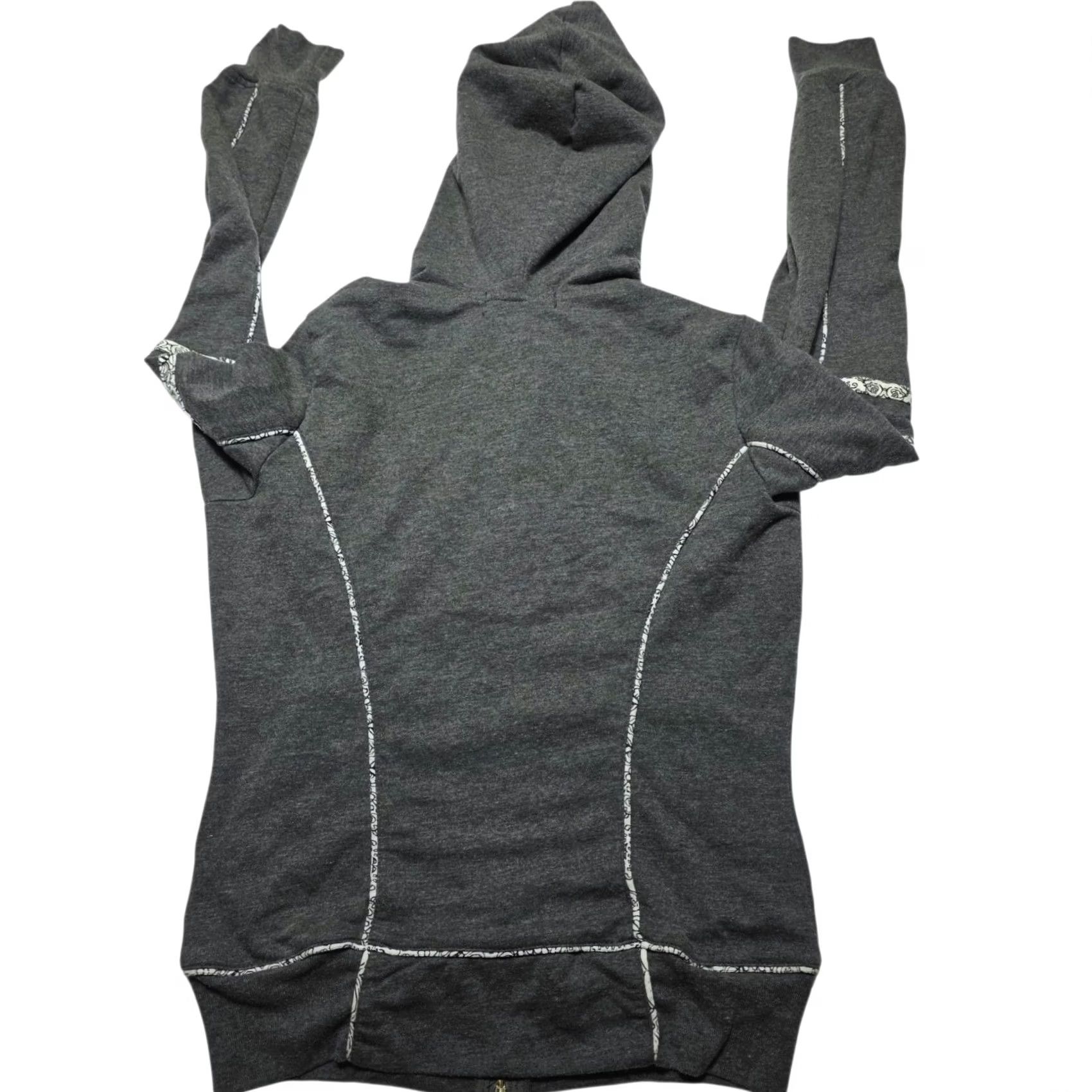 Coogi VINTAGE Coogi Hoodie Sweatshirt Women's M Heather Grey Full Zip Size M / US 6-8 / IT 42-44 - 6 Thumbnail