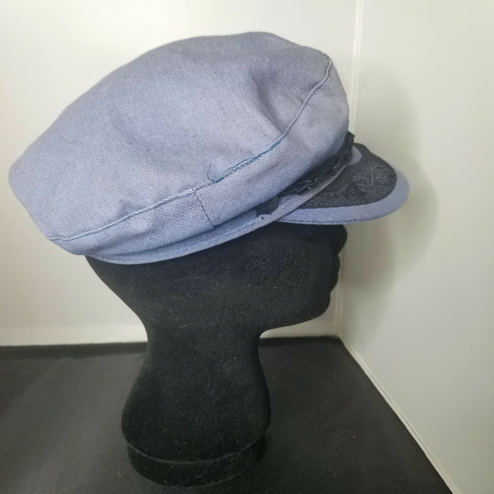 Vintage VINTAGE Greek Fisherman Wool Hat M Blue 7 1/4 Fishing Anchor Sail Men Mens Hat Wool Greek Fisherman Vintage Size M Blue Navy Size ONE SIZE - 4 Thumbnail