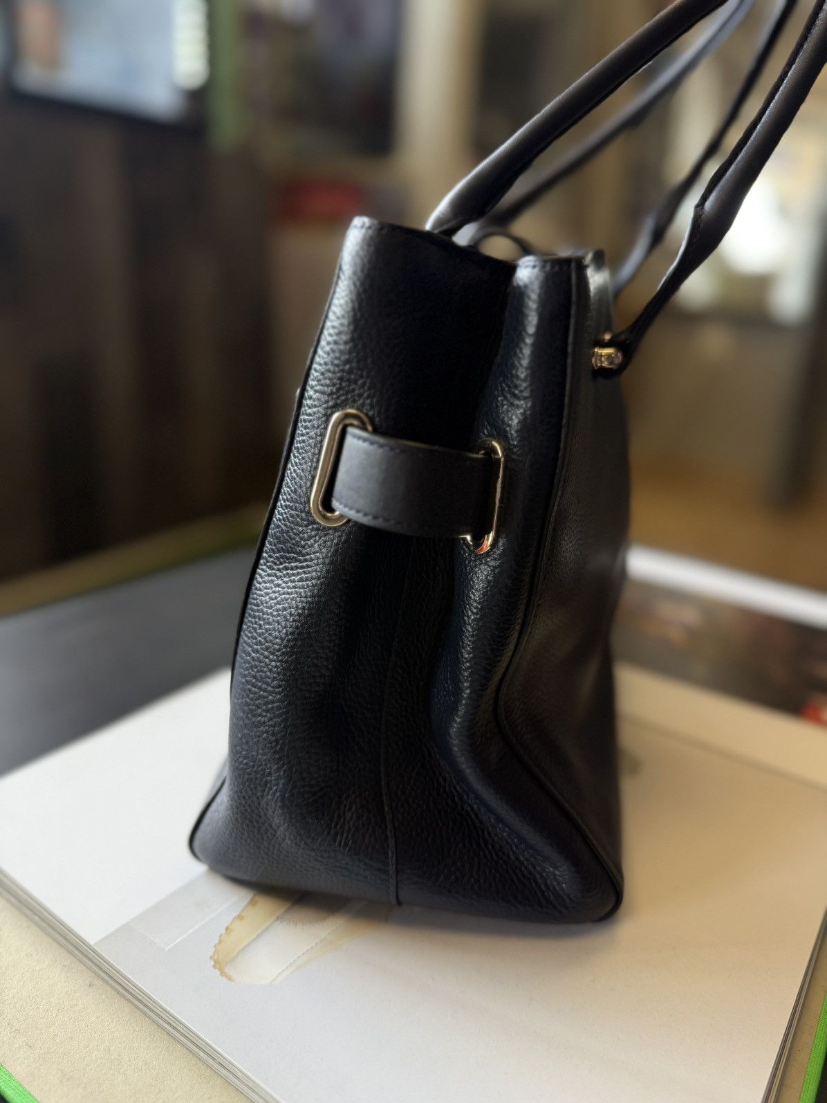 Coach Women’s Purse Black Coach Leather Shoulder Bag Size ONE SIZE - 5 Thumbnail