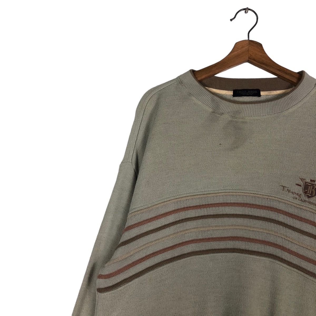 Japanese Brand 🔥Vintage Sweatshirt Troy Bros Japan Issey Miyake Big Logo Size US M / EU 48-50 / 2 - 7 Thumbnail