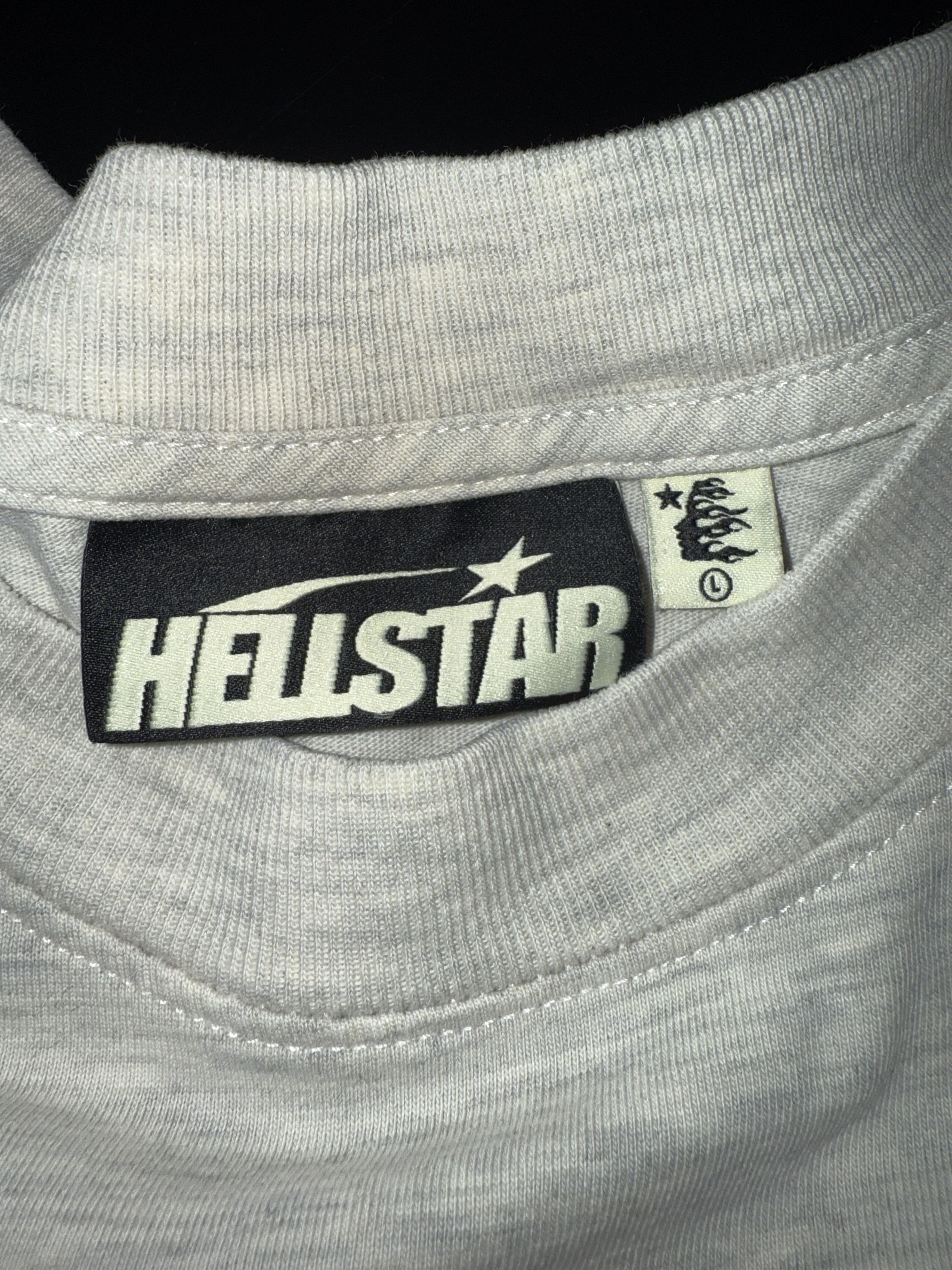 HELLSTAR Hellstar Tee Heather Gray P2P Cross Purple/Green Size US L / EU 52-54 / 3 - 4 Thumbnail