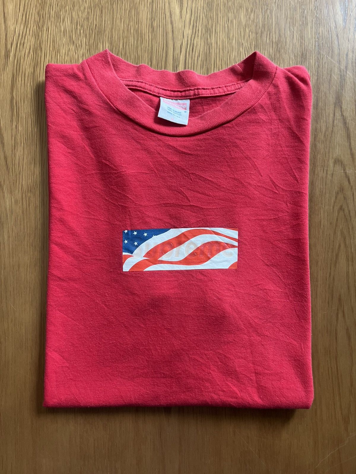 Supreme Vintage SUPREME USA Flag Box Logo 2002’s Tshirt Size US M / EU 48-50 / 2 - 1 Thumbnail
