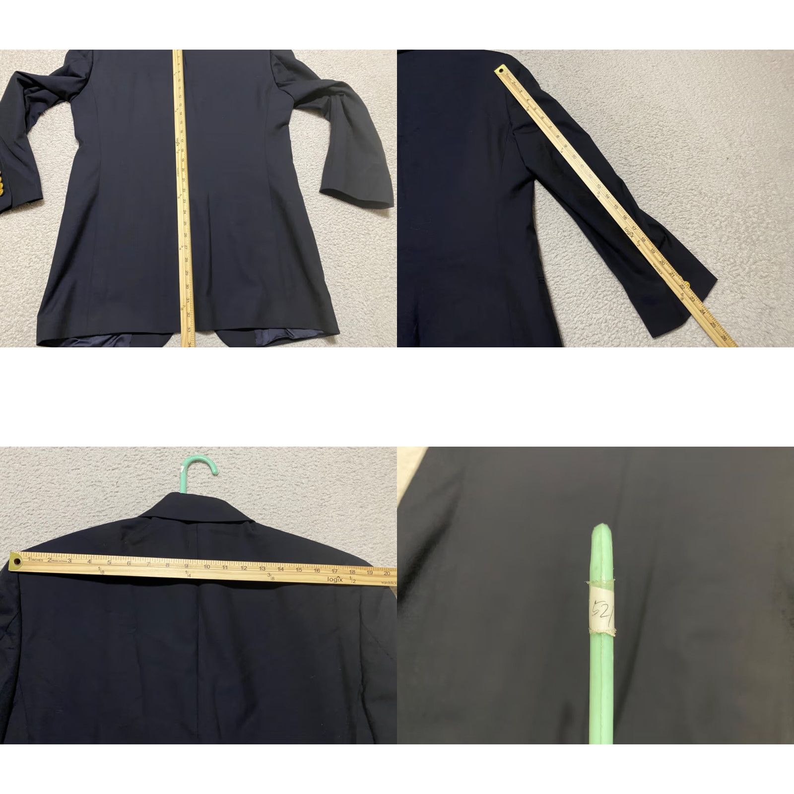 Brooks Brothers Brooks Brothers Blazer Mens Regular Two-Button Solid Blue Wool 41 Chest 42 Jacket Short Long Lists? Size 42R - 9 Thumbnail