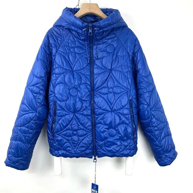 Louis Vuitton Louis Vuitton Blue Monogram Embossed Jacket - dmc Size US M / EU 48-50 / 2 - 1 Thumbnail