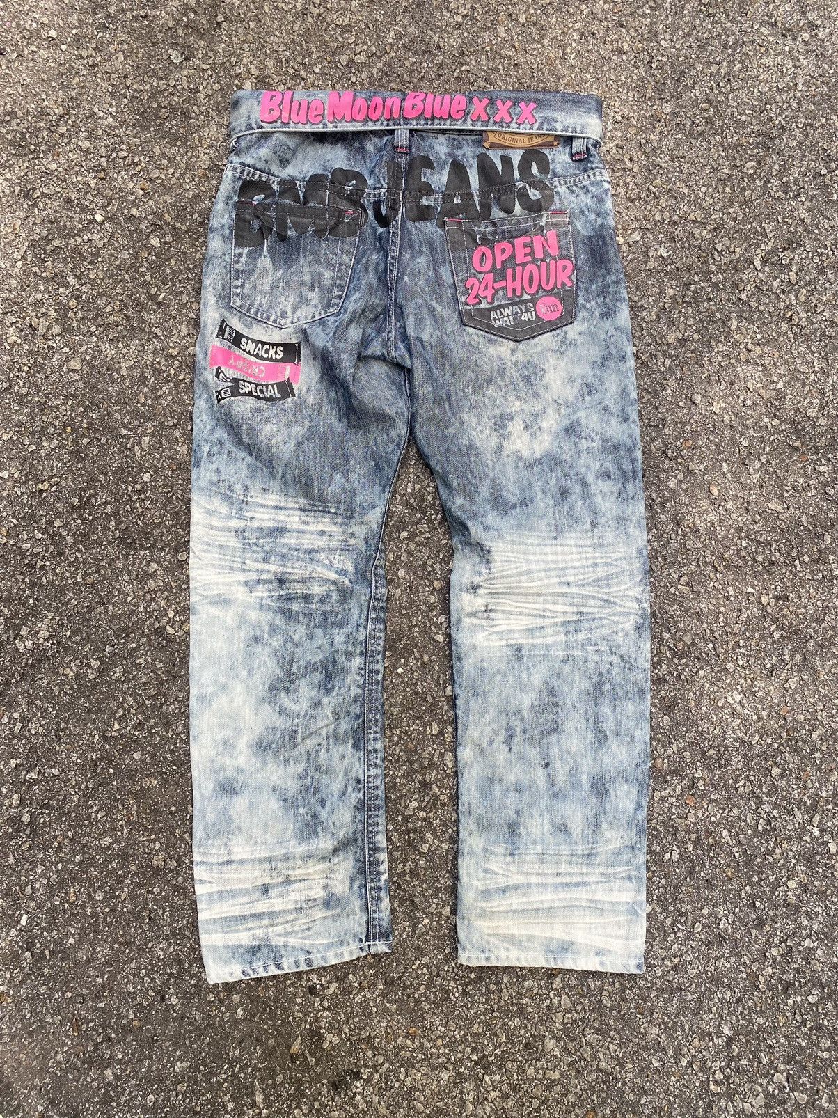 Hysteric Glamour Blue Moon Blue Jeans Nice Design Size US 28 / EU 44 - 1 Thumbnail