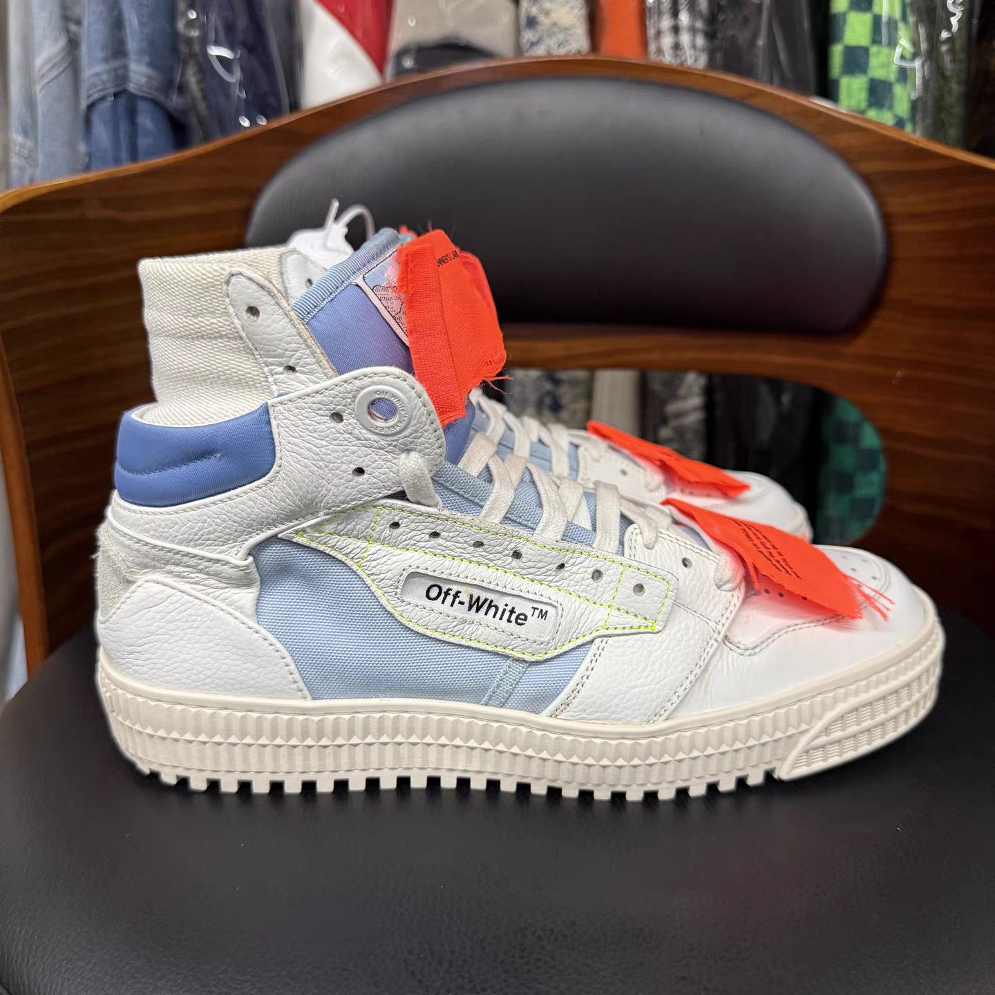 Off-White Off-White Off-Court White & Blue Sneakers K15 Size US 8 / IT 38 - 4 Thumbnail