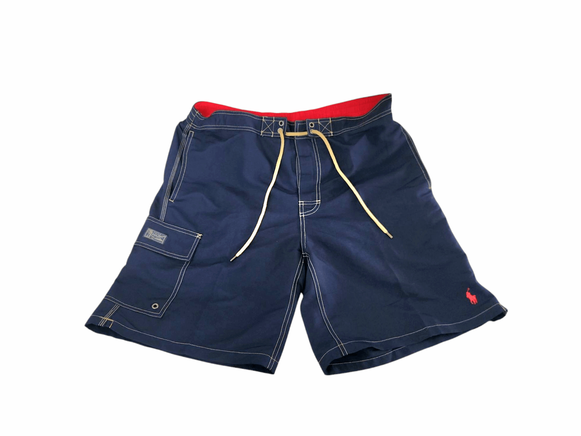 Polo Ralph Lauren Men's POLO RALPH LAUREN Navy Blue Swimsuit Trunks SZ Large Size US 36 / EU 52 - 1 Thumbnail