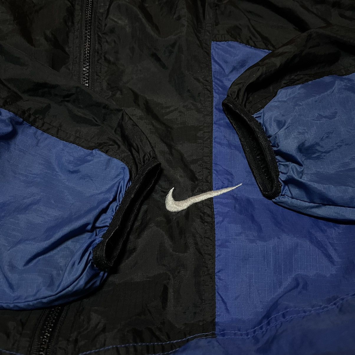 Nike Vintage 90s NIKE windbreaker hoodie zipper Size US XL / EU 56 / 4 - 6 Thumbnail