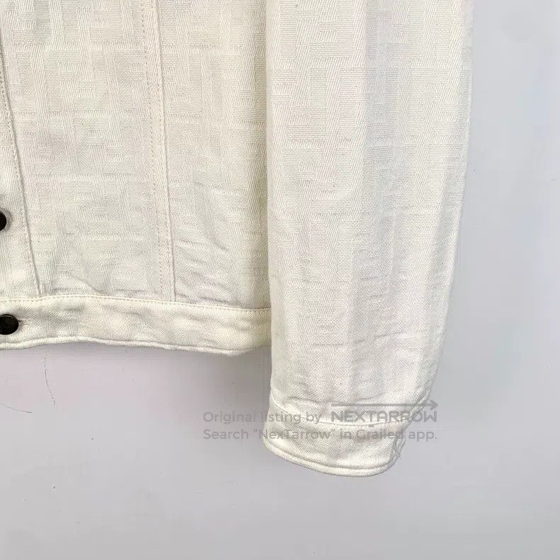 Fendi Fendi White logo jacquard all-over print cotton collar sin Size US S / EU 44-46 / 1 - 4 Thumbnail
