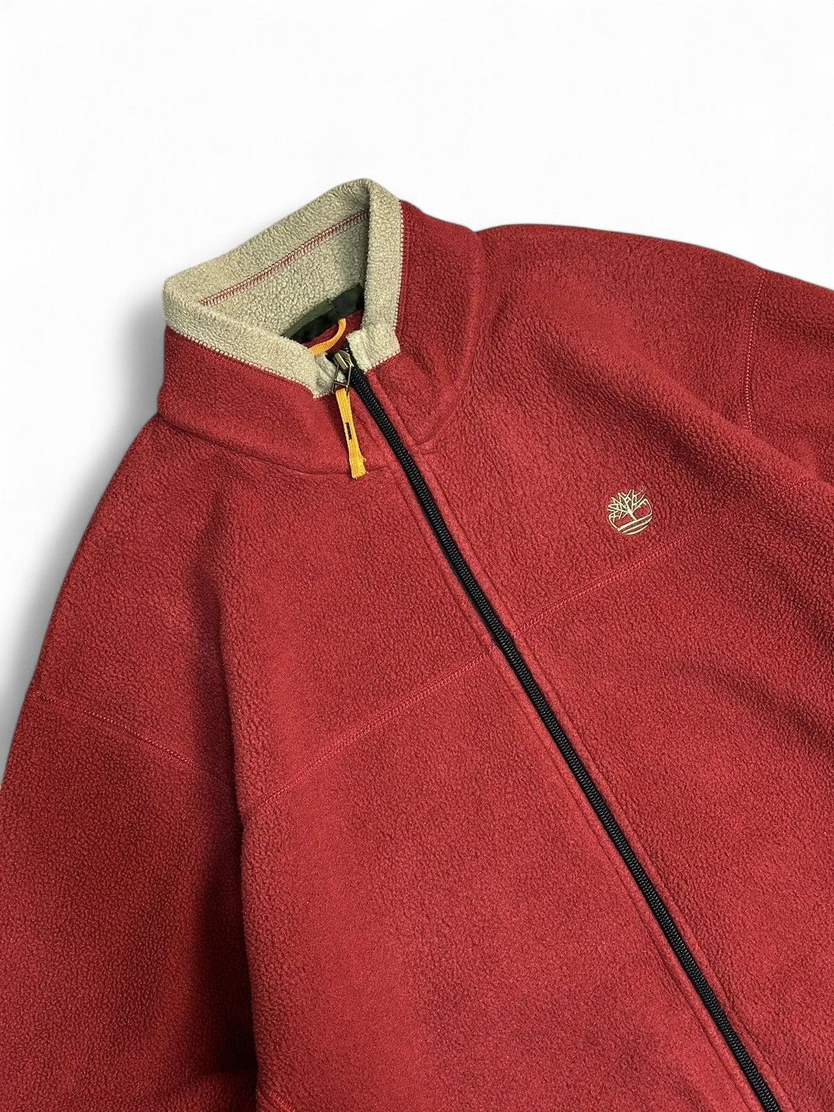 Diesel Red Fleece Zip Jacket Timberland Vintage Outdoor Y2K Look Size US XL / EU 56 / 4 - 1 Thumbnail