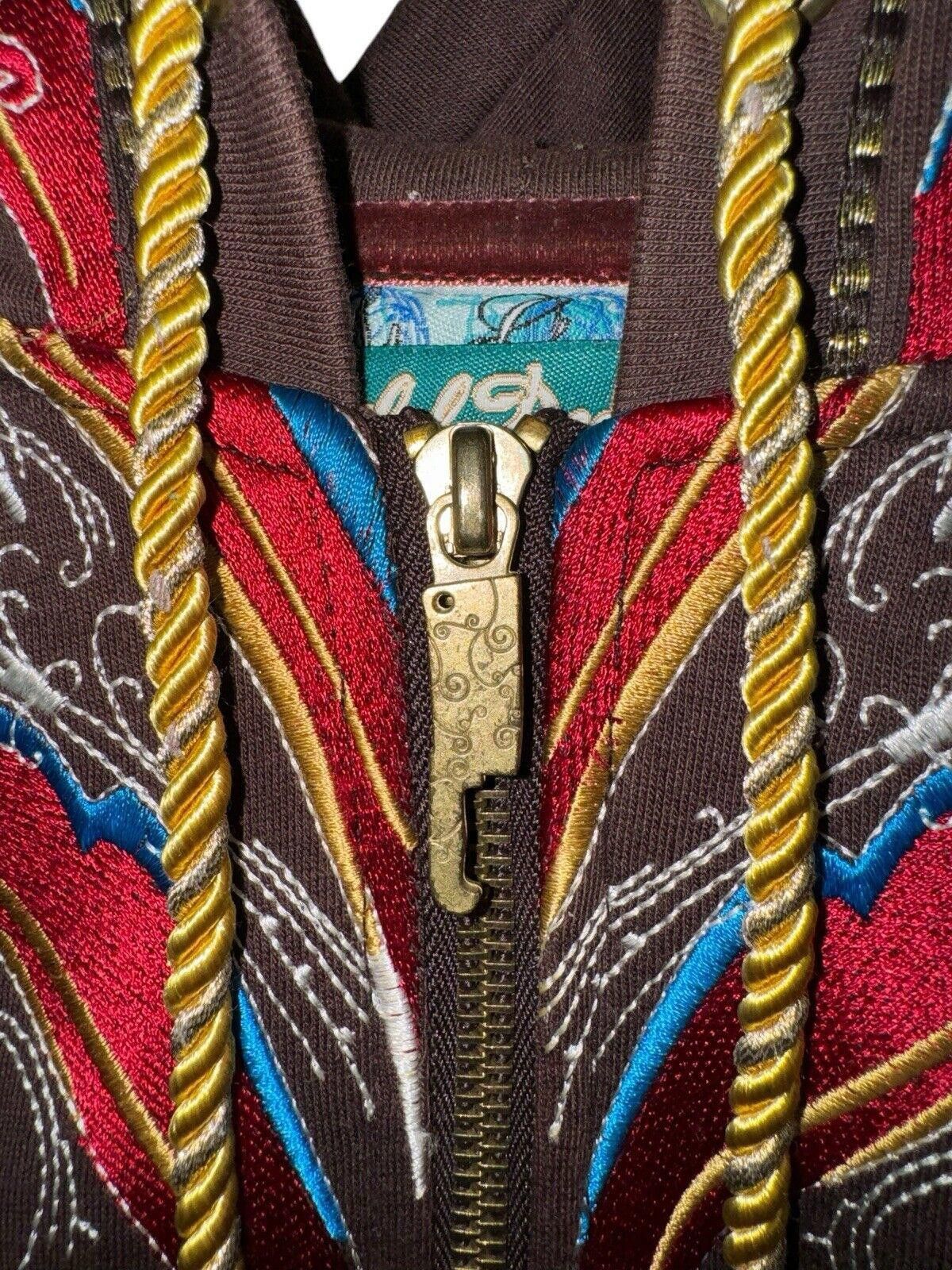 Designer Vintage Artful Dodger Y2K Brown Zip Up Hoodie 4XL Size US 44 / EU 60 - 4 Thumbnail