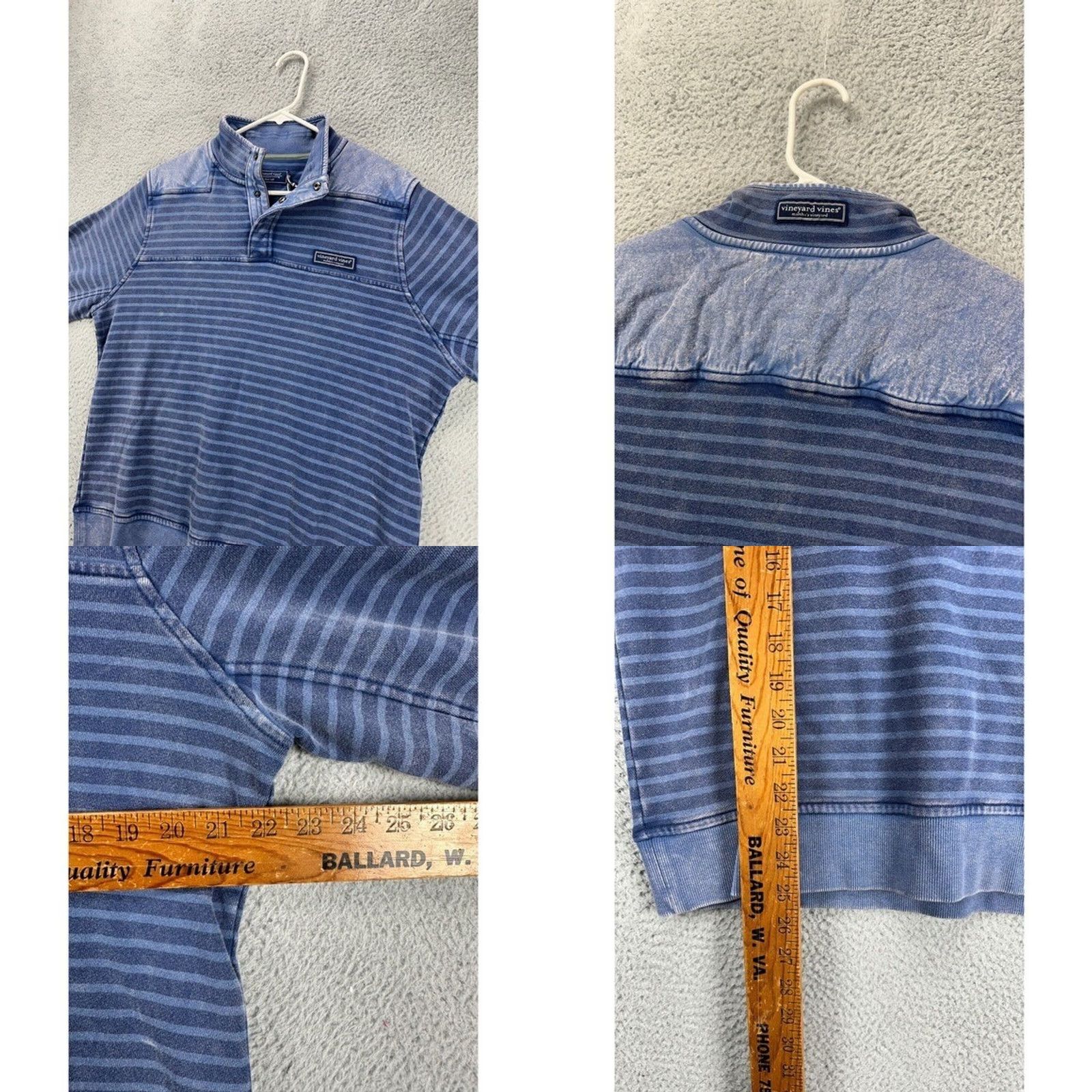Vineyard Vines Vineyard Vines Sweatshirt Mens Small Blue Woodhouse Pullover Zip Zipper New with Tags C40 Size US S / EU 44-46 / 1 - 8 Thumbnail