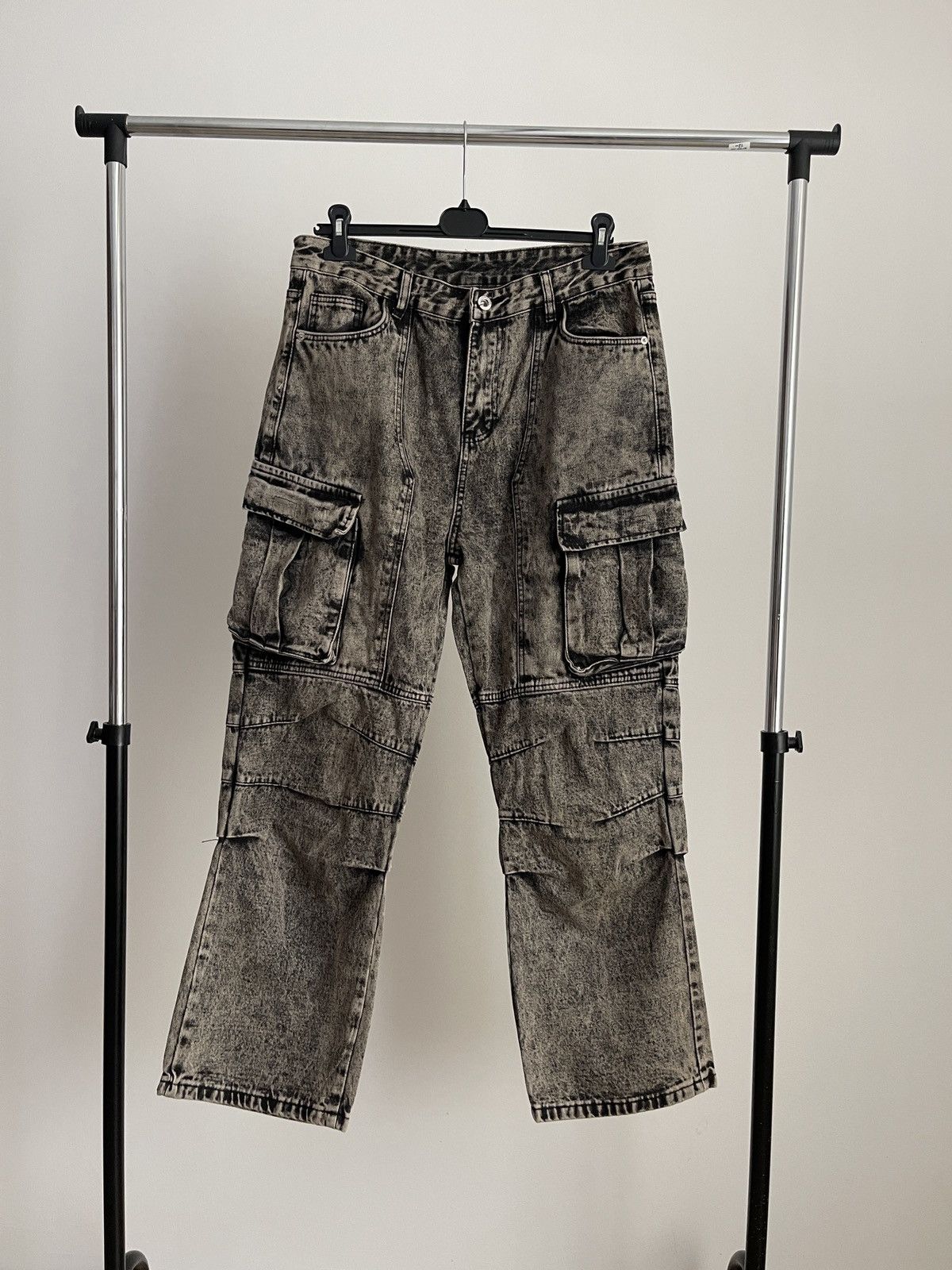 Vintage Supermade jeans cargo denim with pockets XL Size US 36 / EU 52 - 2 Thumbnail
