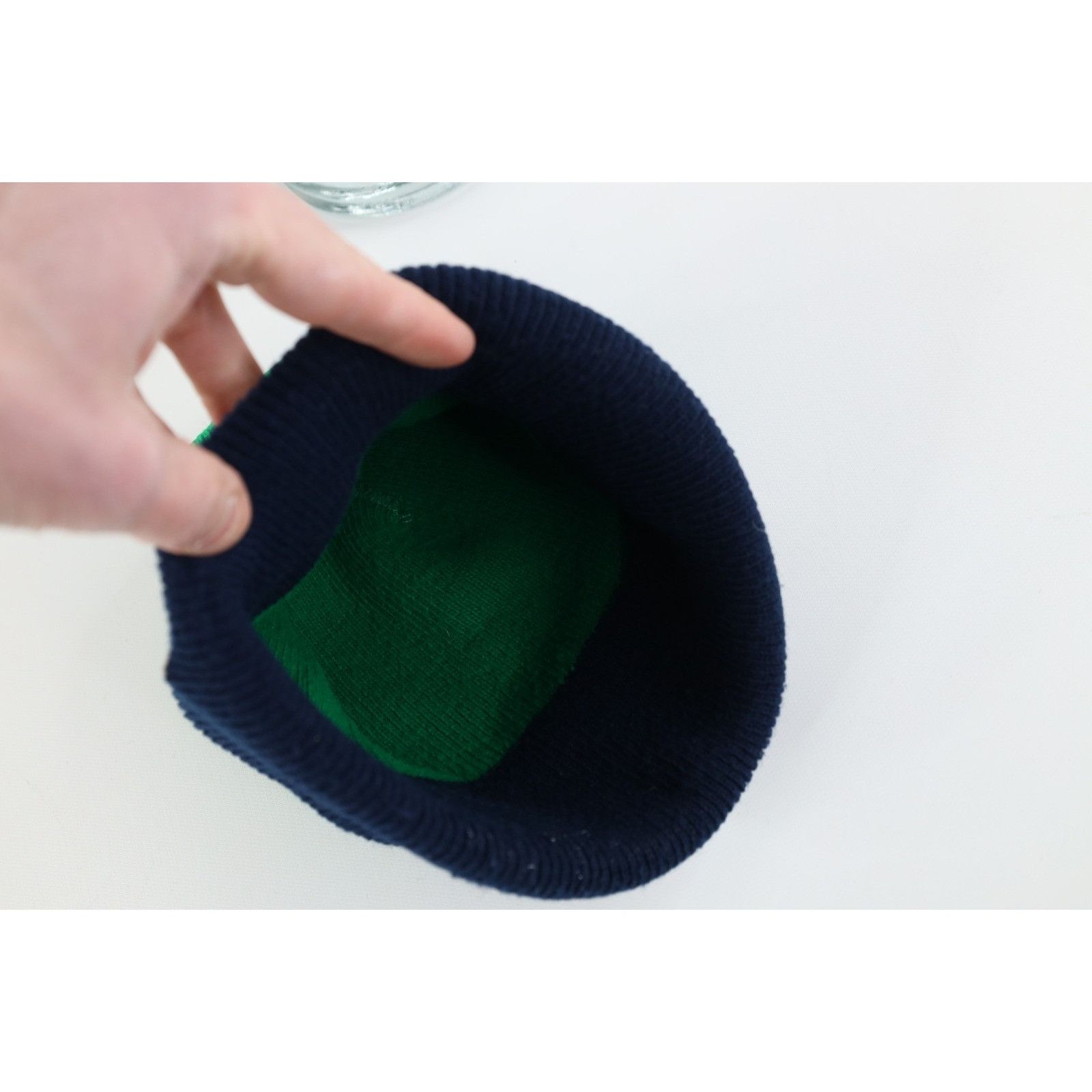 Vintage Vintage 90s Notre Dame University Winter Beanie Hat Size ONE SIZE - 8 Thumbnail