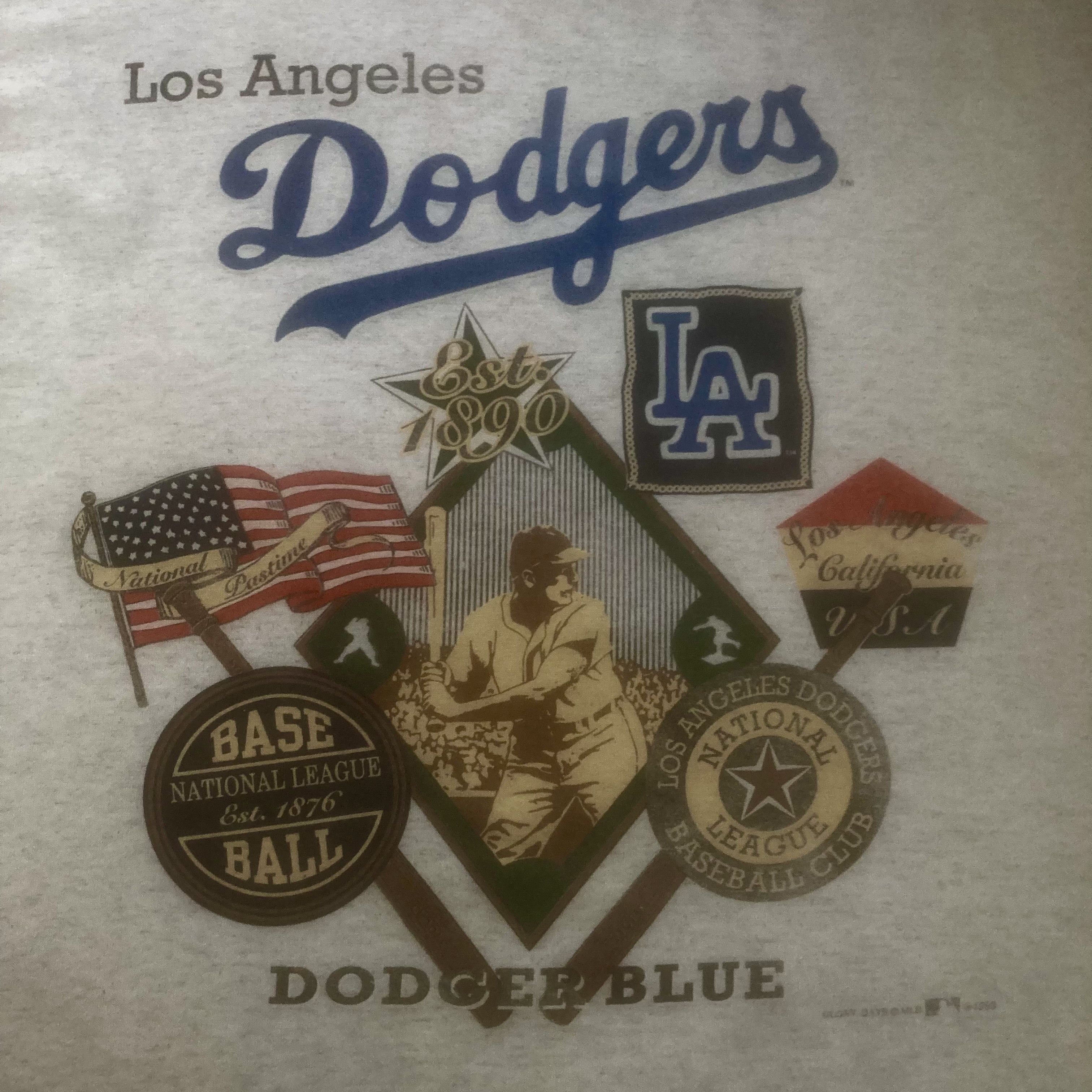 MLB Vintage LA Dodgers MLB Baseball Single Stitch T-Shirt XL Size US XL / EU 56 / 4 - 2 Thumbnail