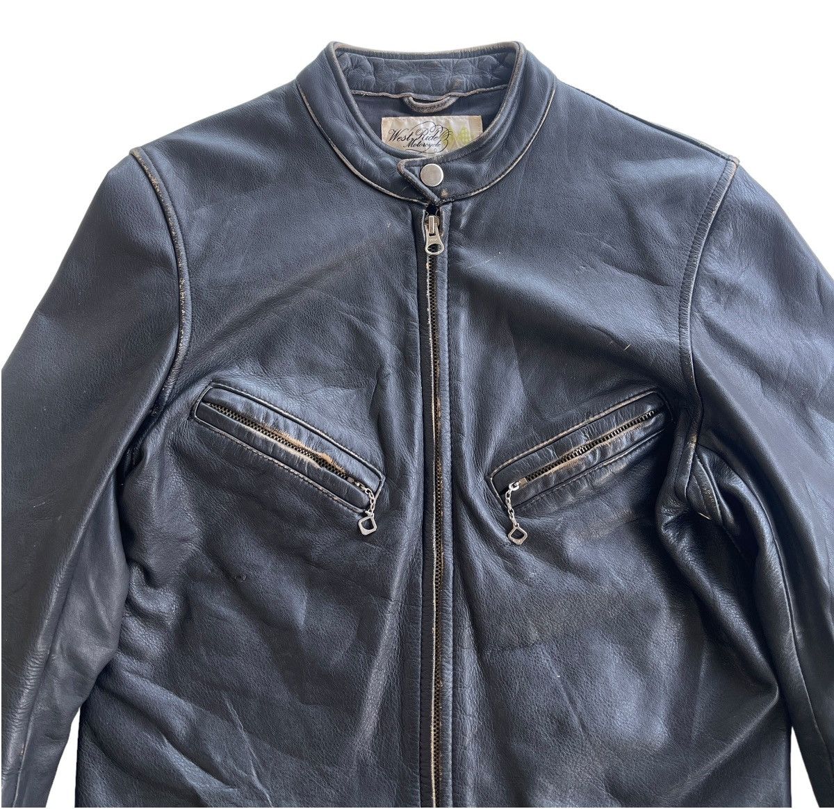 WEST RIDE 50s West Ride Motorcycle Cowhide Leather Jacket (size 34) Size US XS / EU 42 / 0 - 5 Thumbnail