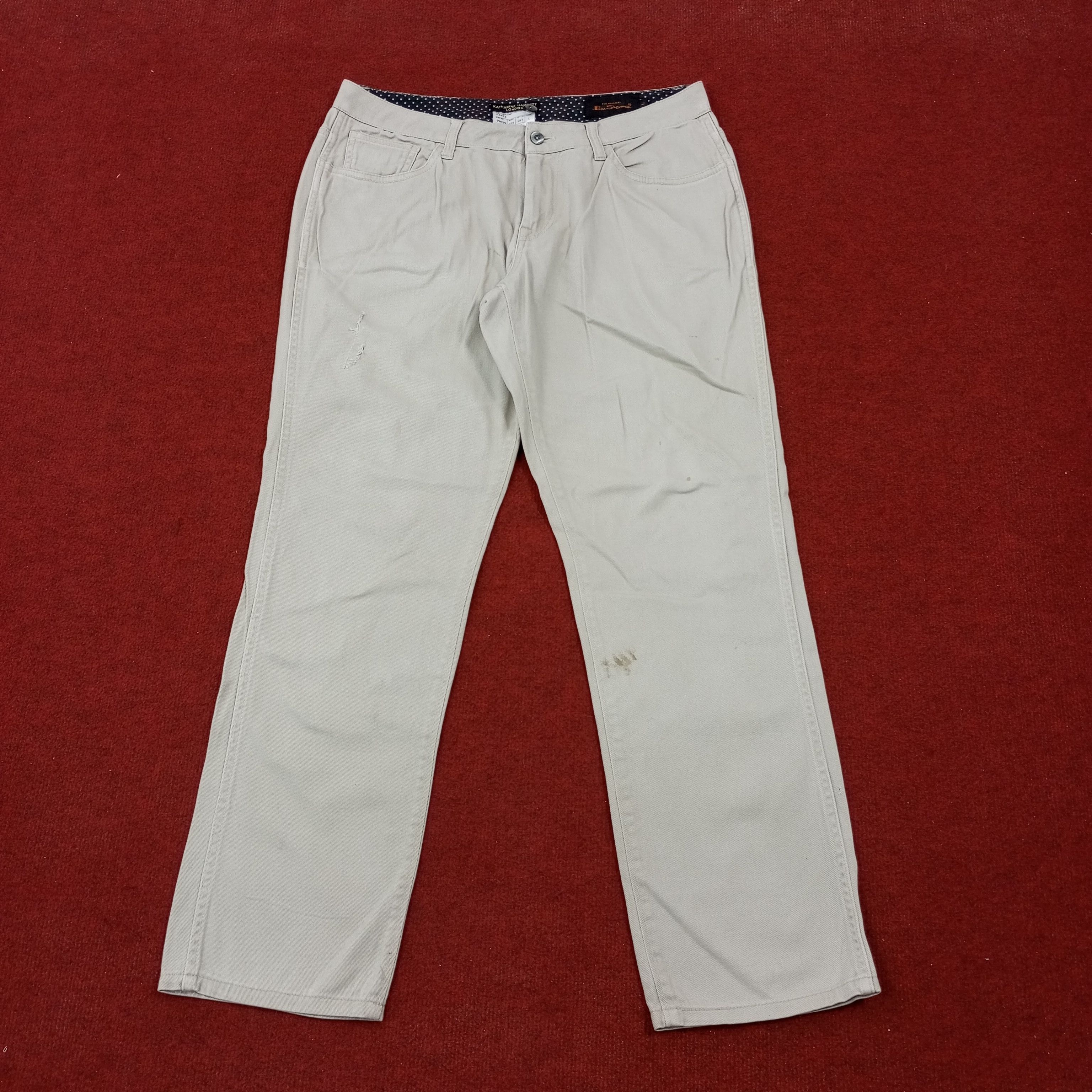Ben Sherman × Katharine Hamnett London × Vintage Katharine Hamnett London Ben Sherman Streetwear Pants Size US 32 / EU 48 - 1 Thumbnail