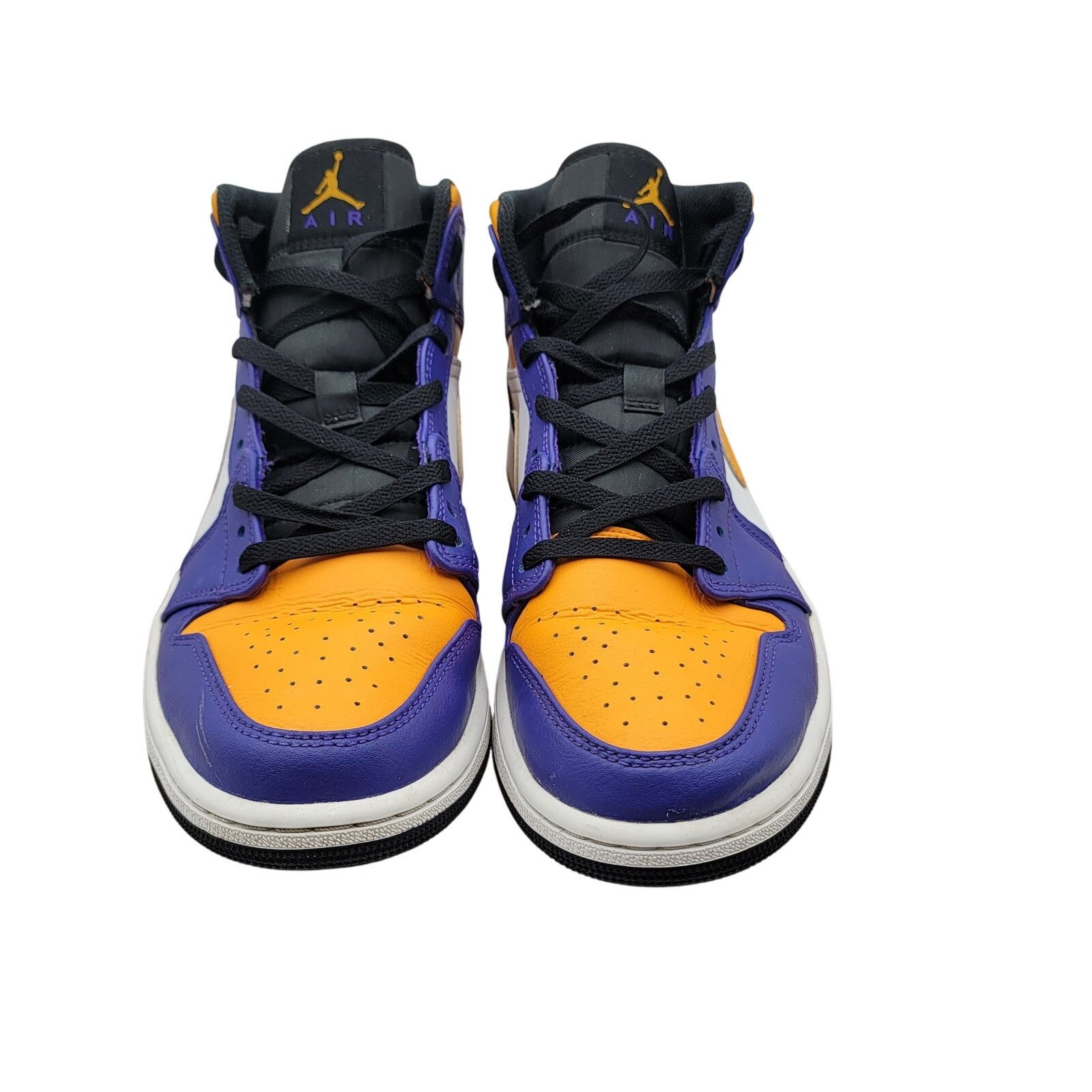 Nike Nike Air Jordan 1 Mid 'Lakers' Mens Sz 10 DQ8426 517 (174) Size US 10 / EU 43 - 4 Thumbnail