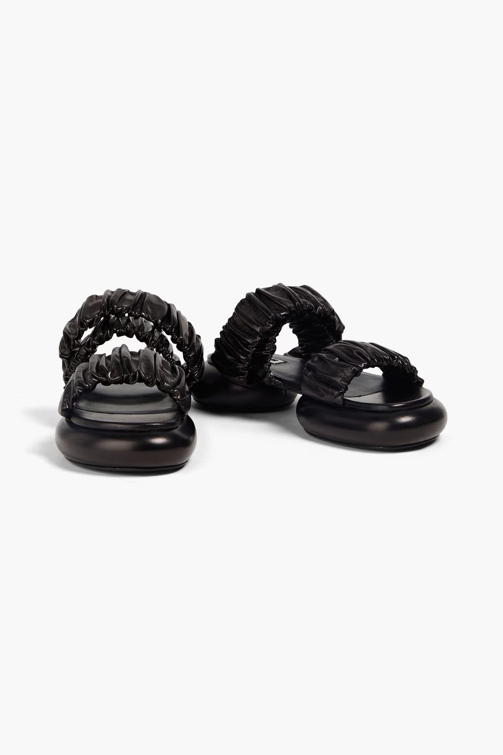 Jil Sander o1y1025 Leather Slippers in Black Size US 8 / IT 38 - 4 Thumbnail