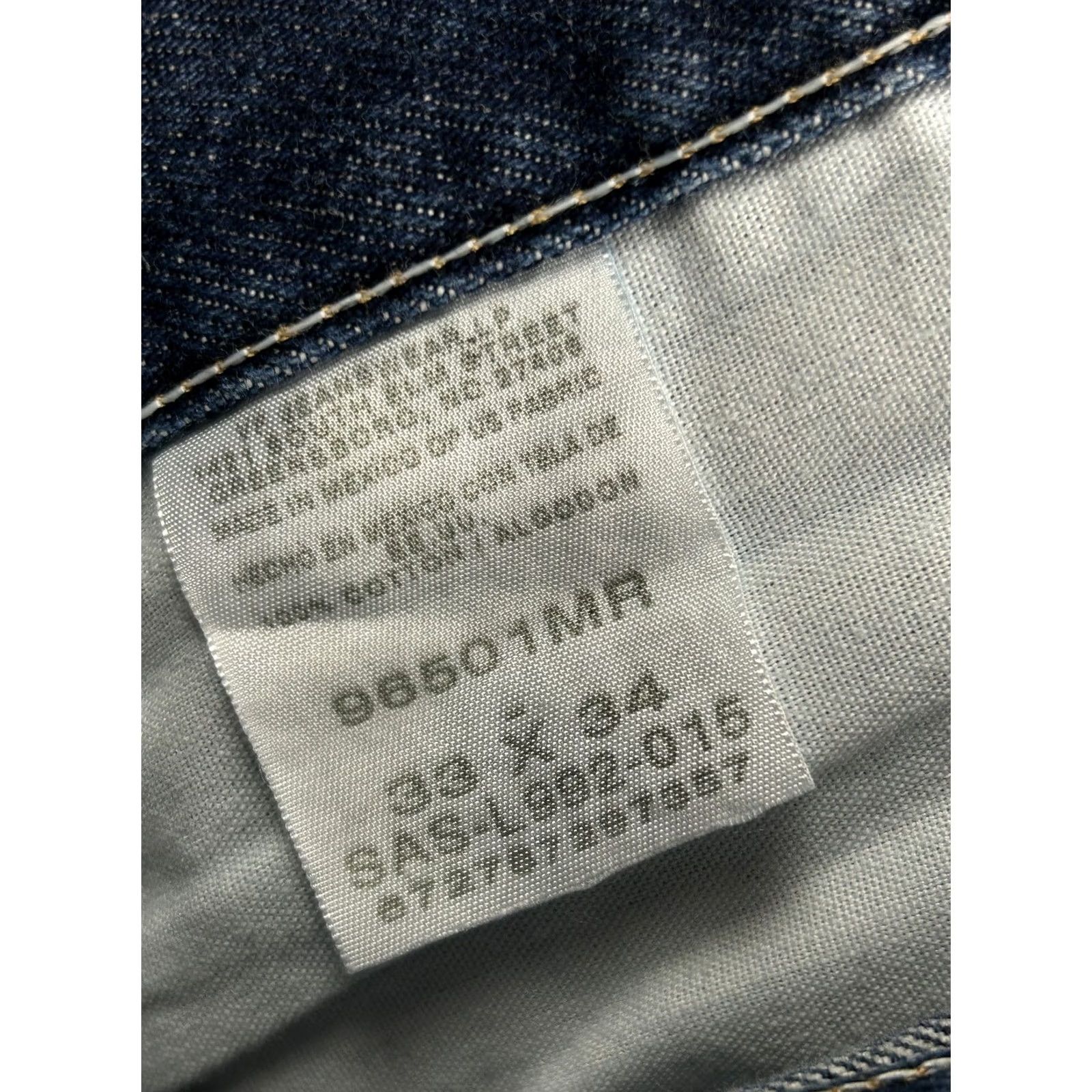 Wrangler VINTAGE Wrangler Jeans Regular Fit 33 x 34 Blue Denim 96501MR Work Cowboy Jeans Men Regular 33 Blue Denim Size US 33 - 4 Thumbnail