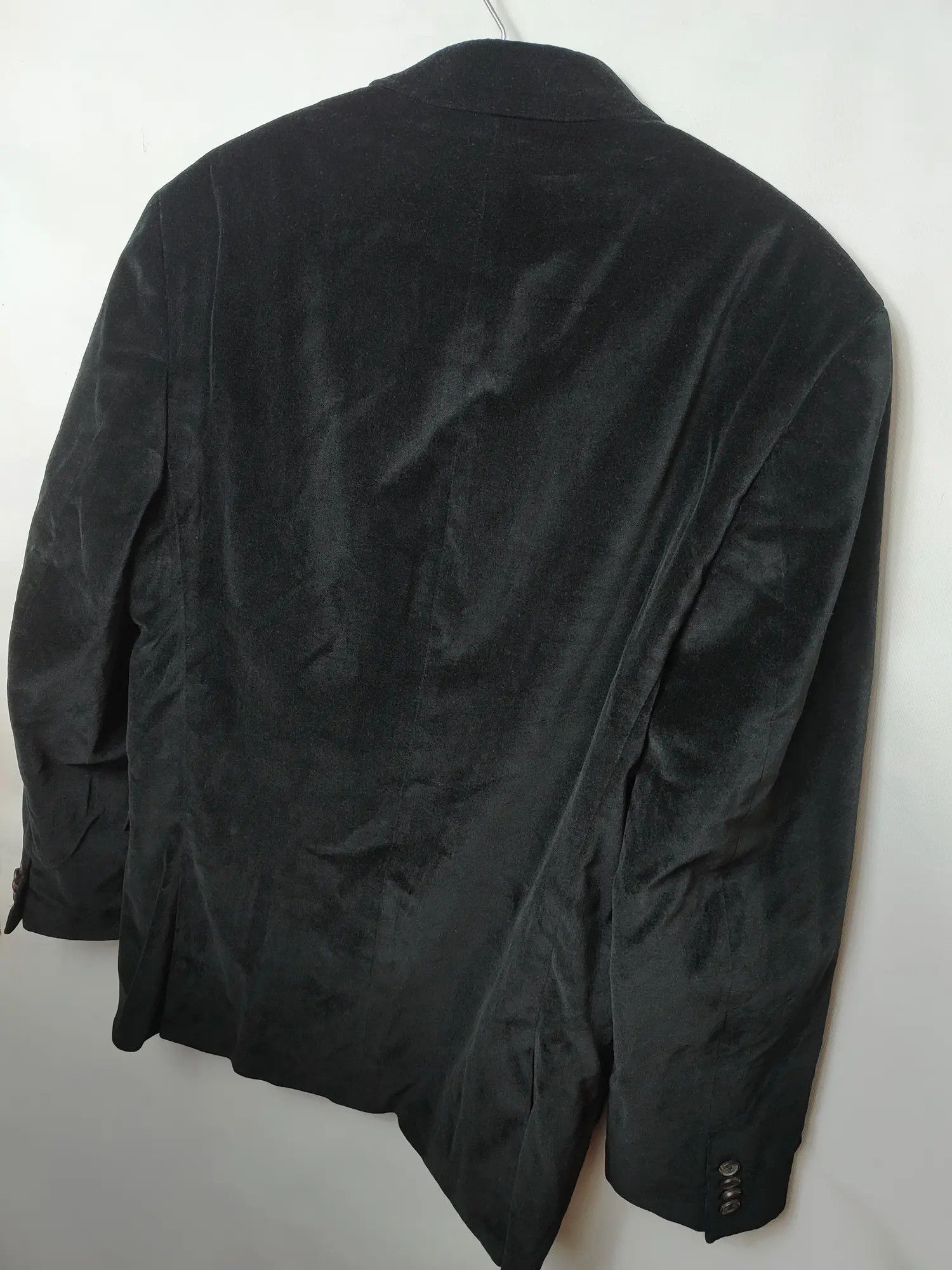 Lauren Ralph Lauren × Polo Ralph Lauren × Ralph Lauren Black Label LRL Ralph Lauren Velour Black Blazer Size 48R - 12 Thumbnail