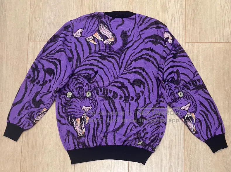 Wacko Maria Wacko Maria Knitted pullover | Tiger pattern Size US M / EU 48-50 / 2 - 2 Thumbnail