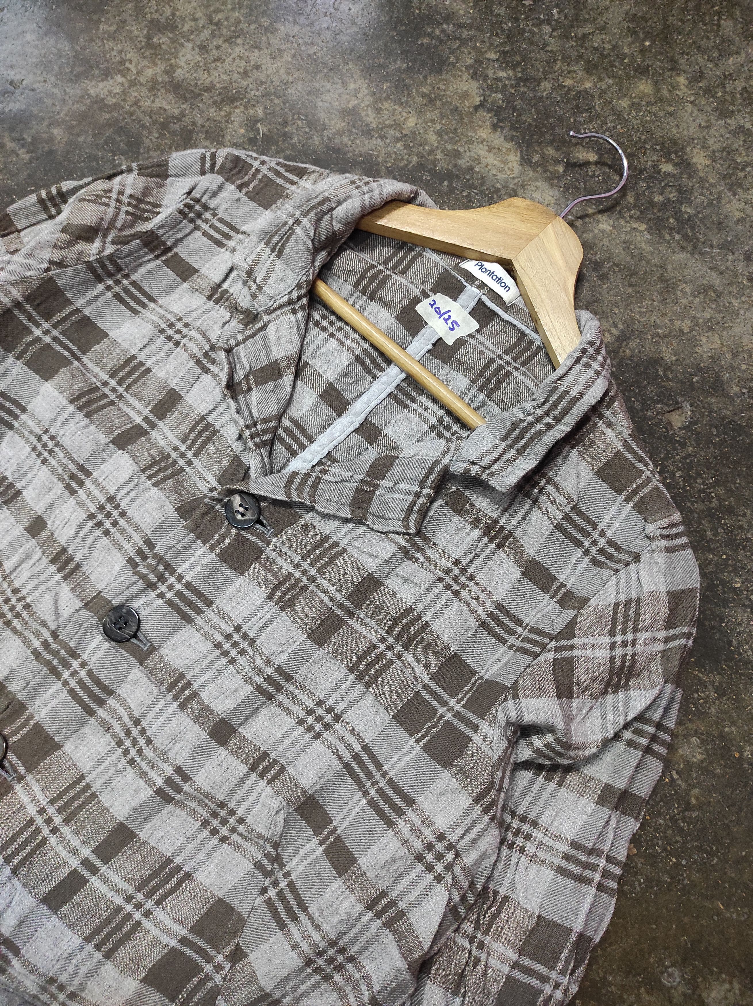 Issey Miyake PLANTATION PLAID COAT JACKET Size M / US 6-8 / IT 42-44 - 3 Thumbnail