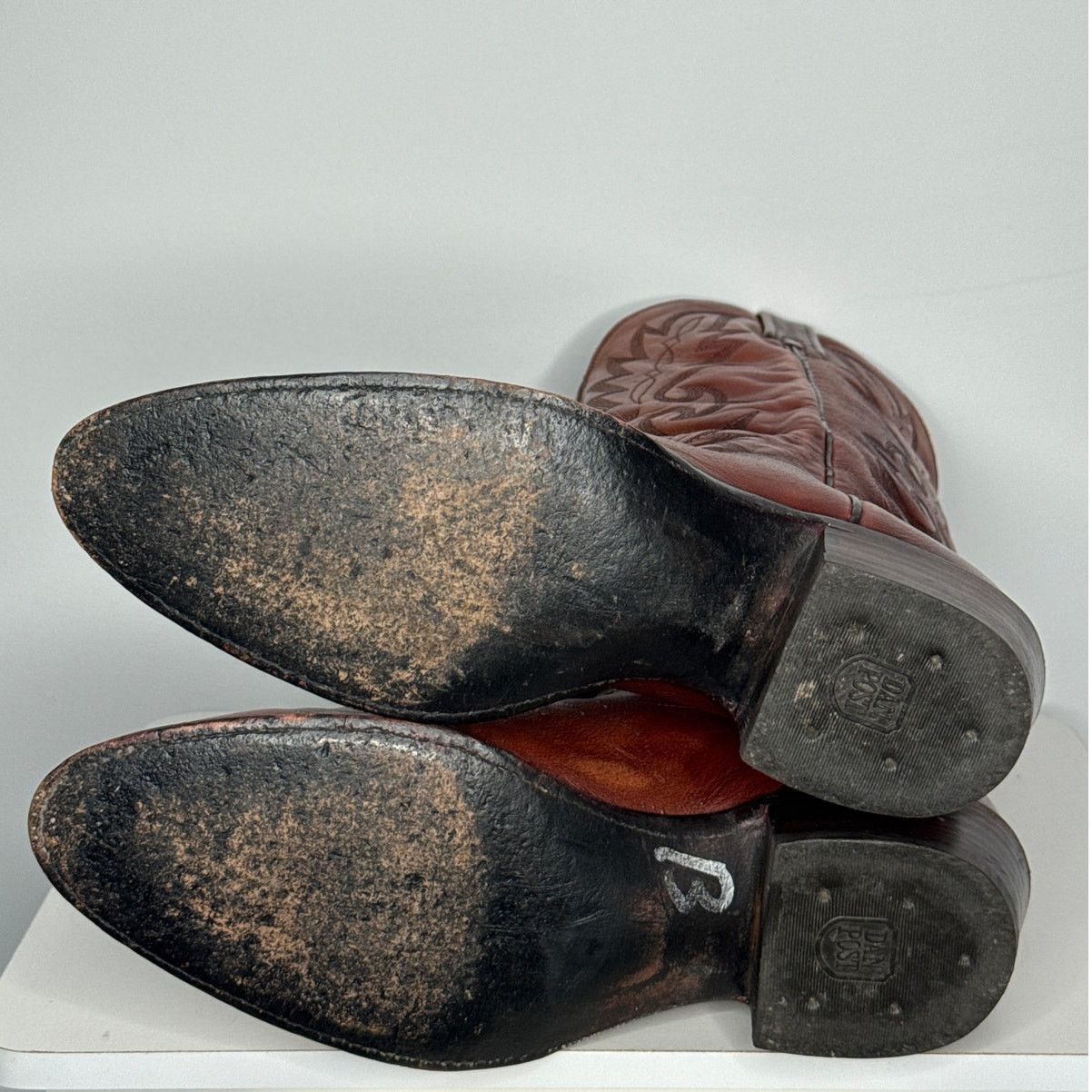 Dan Post 1990s Dan Post Brown Leather Western Cowboy Boots 10.5D Size US 10.5 / EU 43-44 - 11 Thumbnail