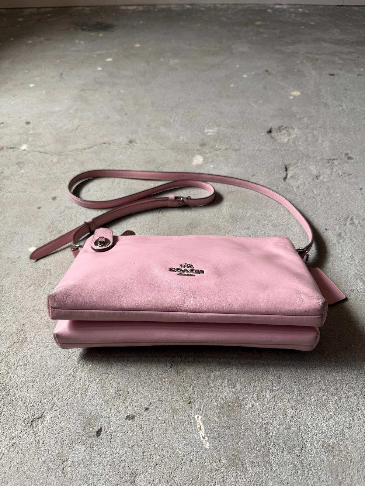 Coach Coach Leather Crossbody Bag Pink Size ONE SIZE - 5 Thumbnail