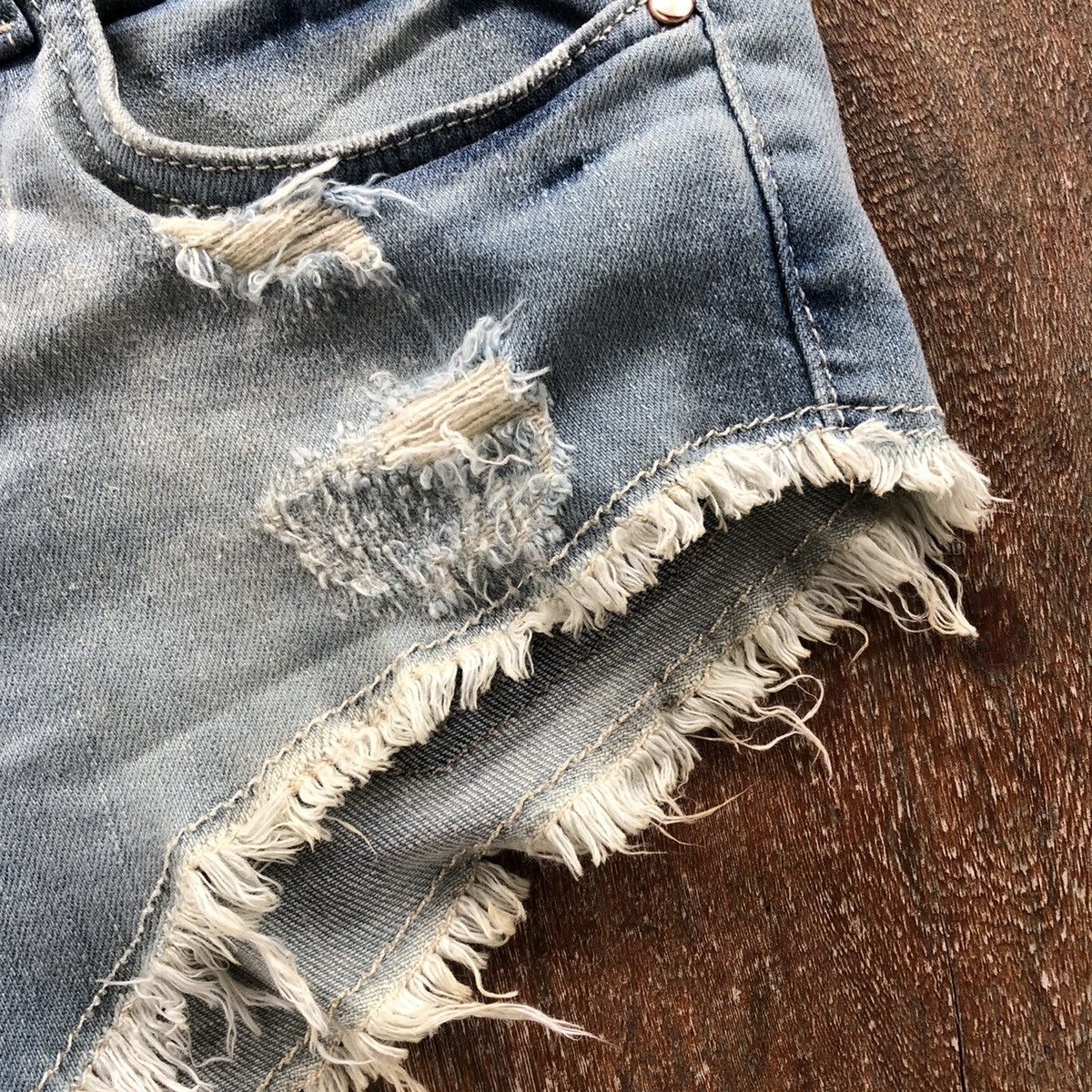 Zara Vintage Zara Z1975 Denim Short Pants Size 31" - 6 Thumbnail