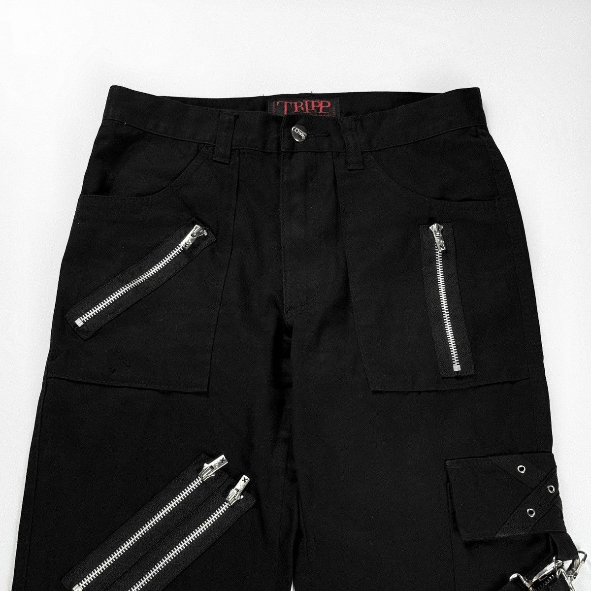 Tripp NYC Tripp NYC Bondage Zip Denim Pants Black Vintage Size US 30 / EU 46 - 2 Thumbnail
