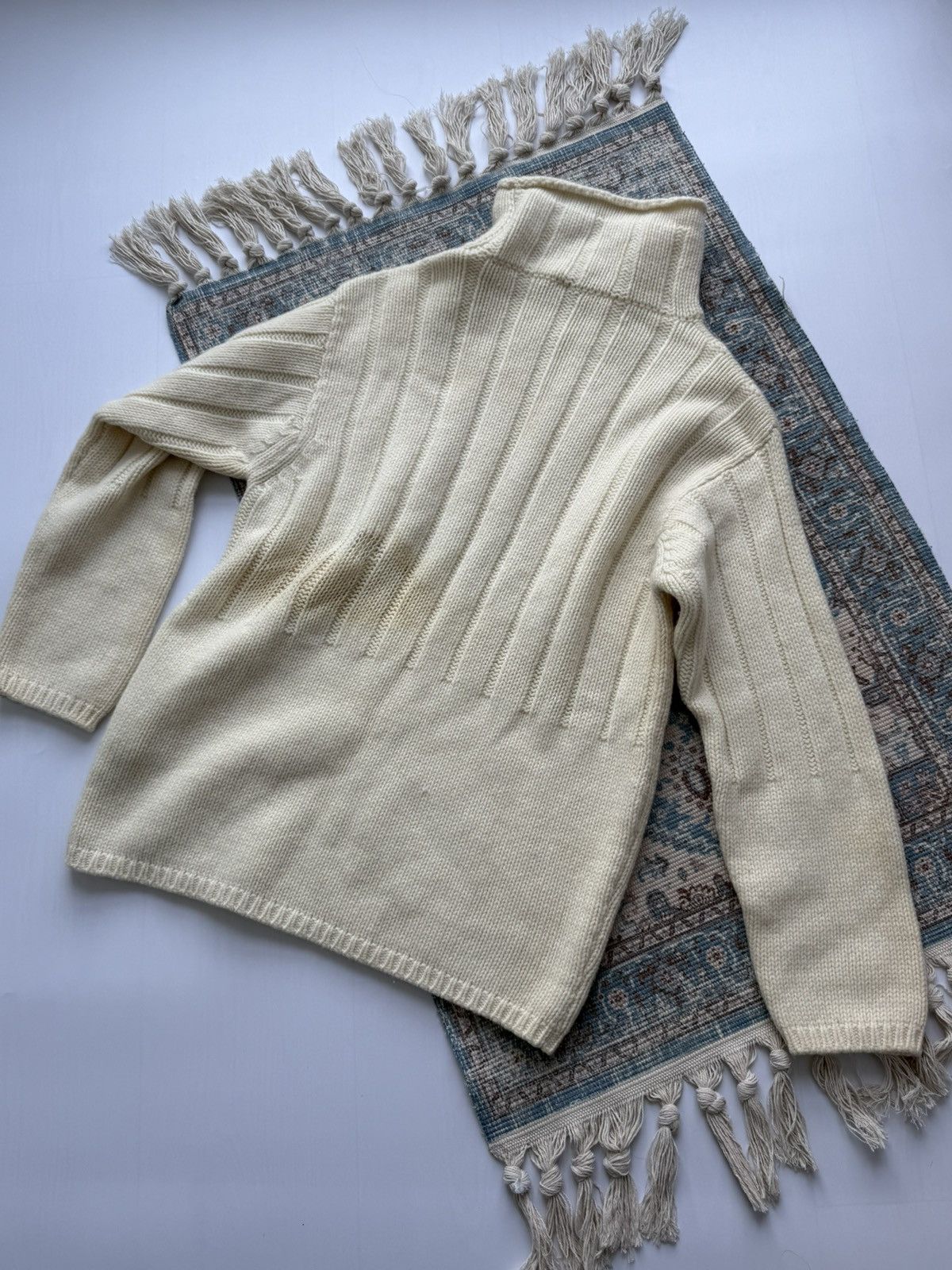 Left Hand Archive 90s Left Hand Massimo Osti Lambswool Knit Sweater Size US L / EU 52-54 / 3 - 15 Thumbnail