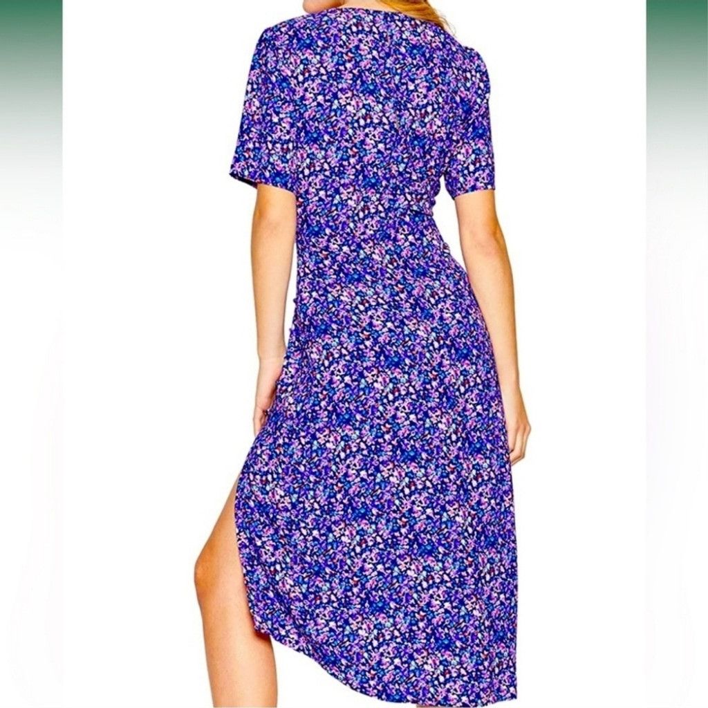 Other NWT BCBGenerationV-Neck Side-Slit Midi Dress Size S / US 4 / IT 40 - 3 Thumbnail