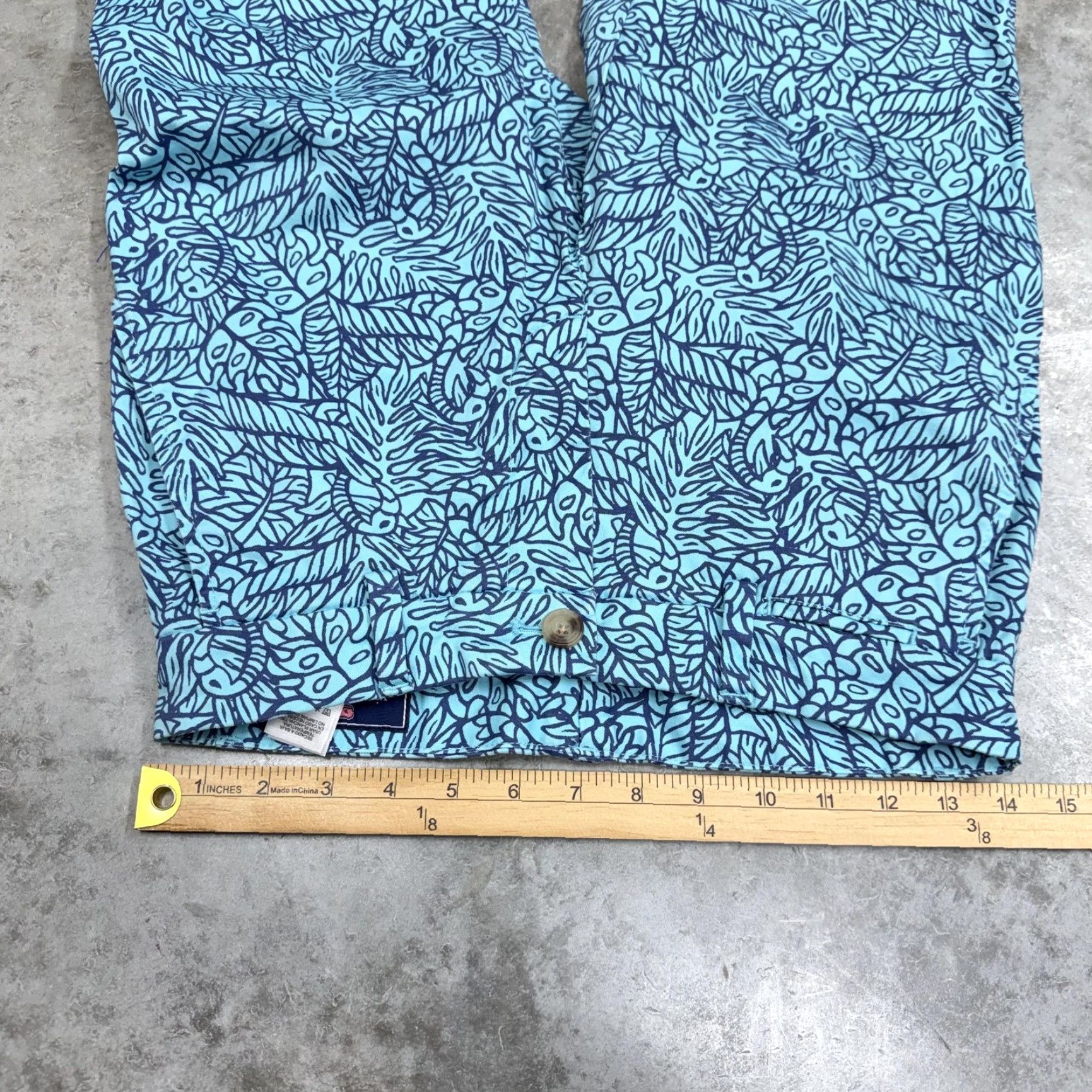 Vineyard Vines Vineyard Vines Pants Mens 28x30 Blue Floral Leaf Chino Stretch Beach Tropical Size US 28 / EU 44 - 4 Thumbnail