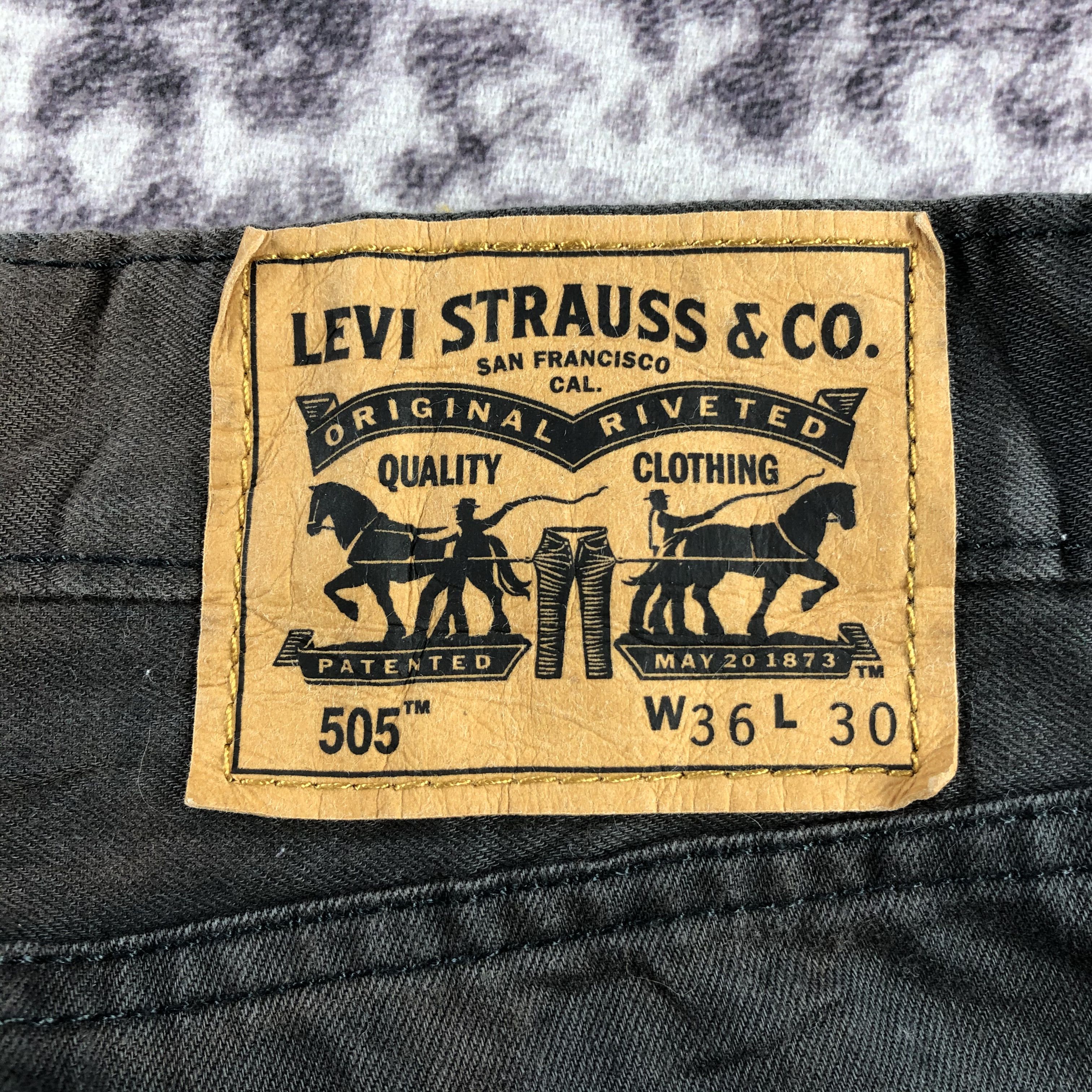 Levi's × Vintage Vintage Faded Black Levis 505 Jeans-JM3167 Size US 36 / EU 52 - 5 Thumbnail