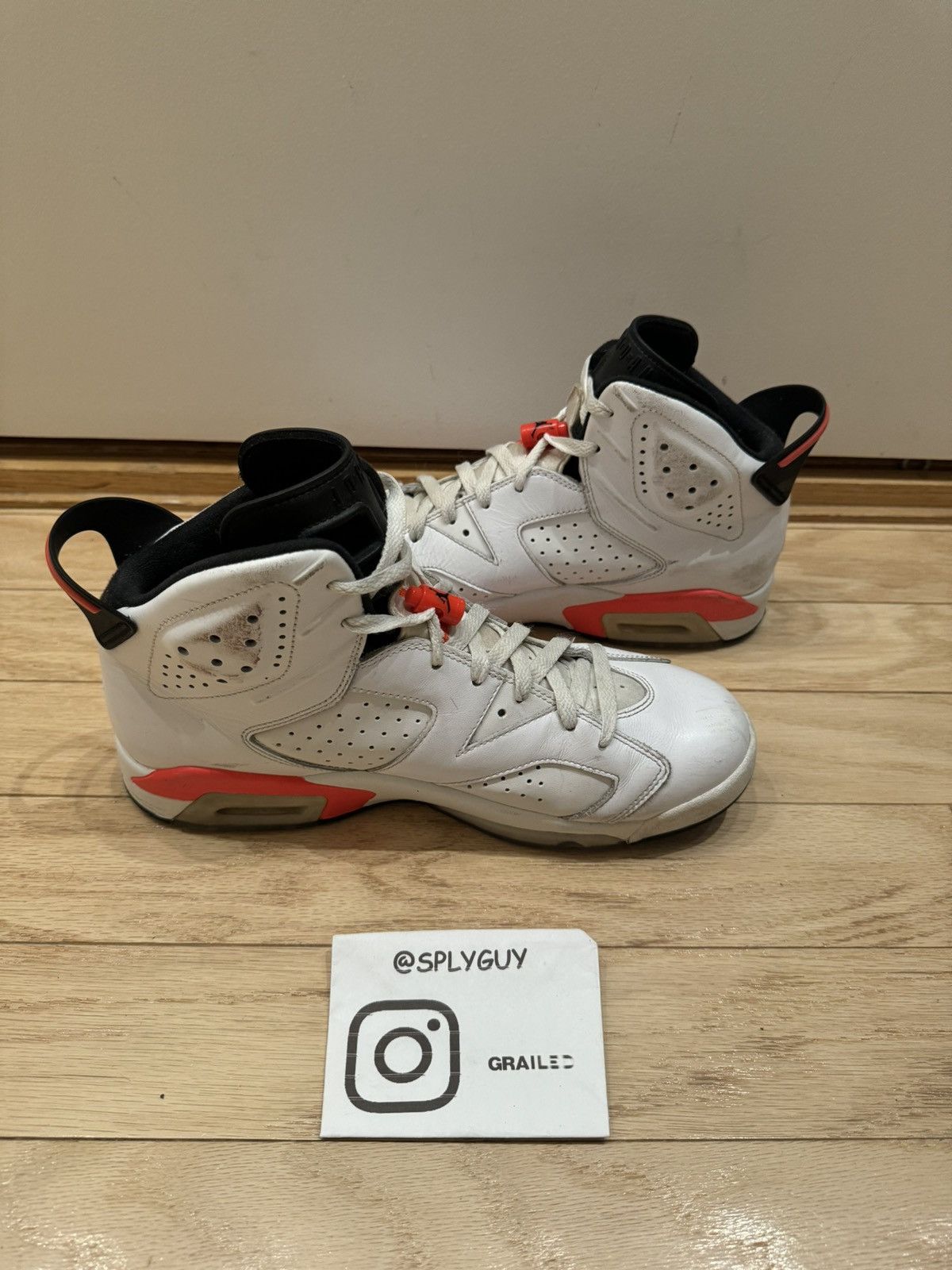 Jordan Brand × Nike Jordan 6 Infared White (2014) sz 10 Size US 10 / EU 43 - 9 Thumbnail