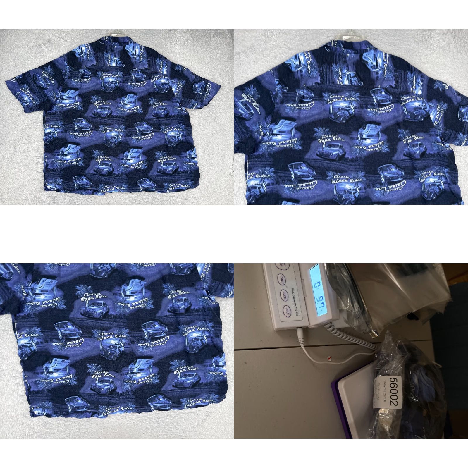 George George Button-Up Shirt Mens 3XL Blue Hawaiian Floral Short Sleeve Rayon Button-Front Casual Dress Shirt Size US XXL / EU 58 / 5 - 9 Thumbnail