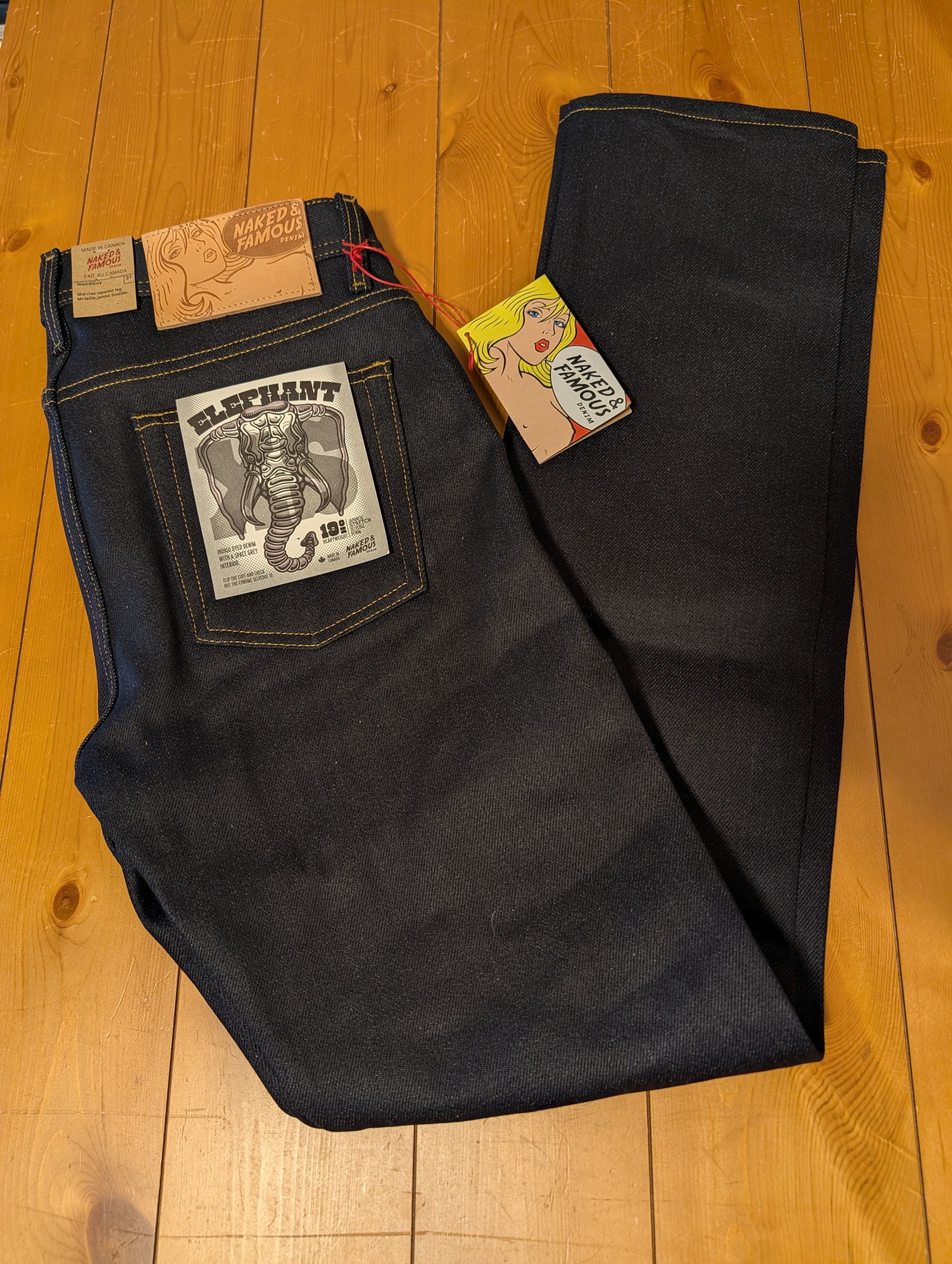 Naked & Famous Elephant X S, Weird Guy 31 Size US 31 - 1 Thumbnail